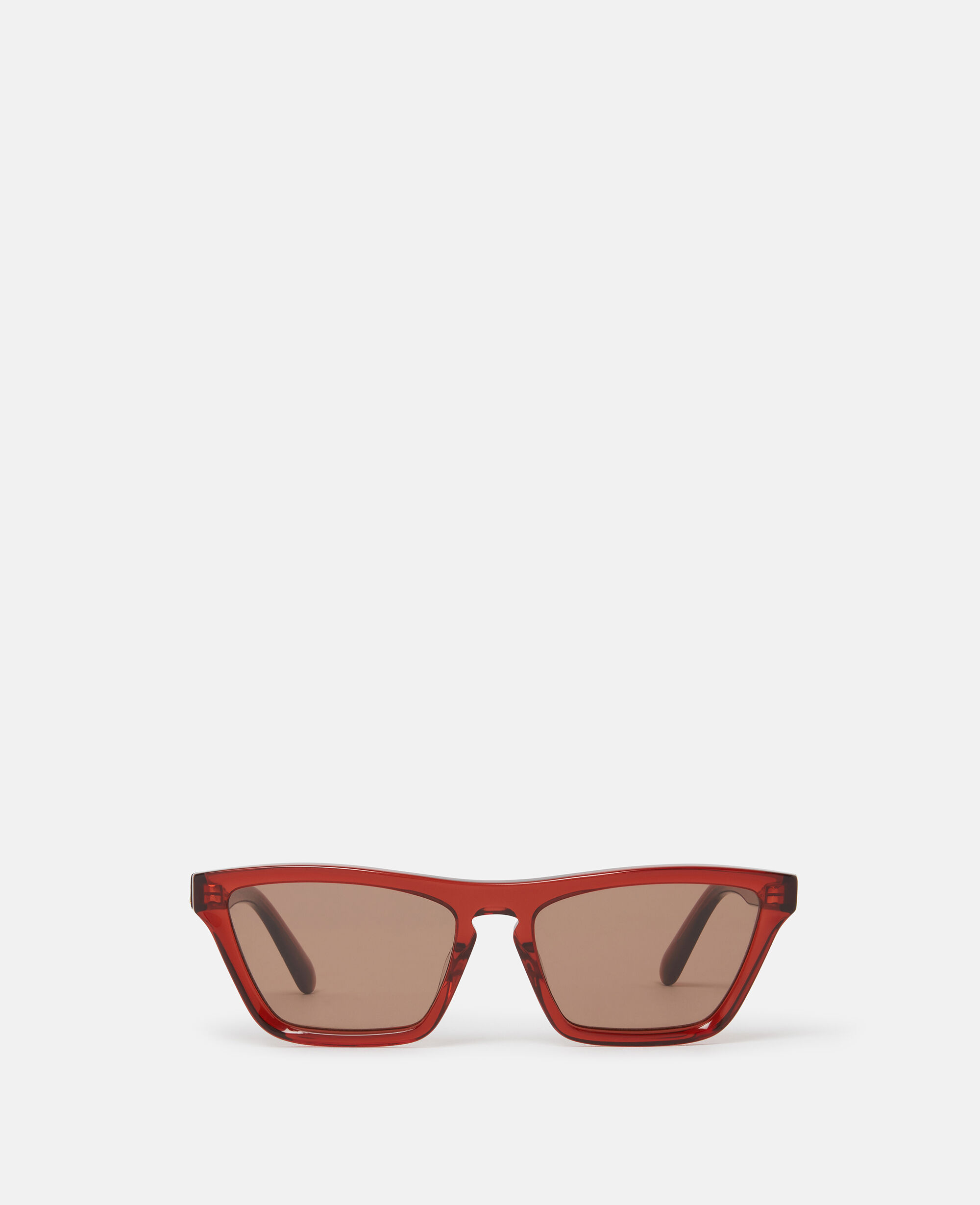 Occhiali da Sole Cat Eye con Logo Zenzero traslucido e oro da Women Stella McCartney IT