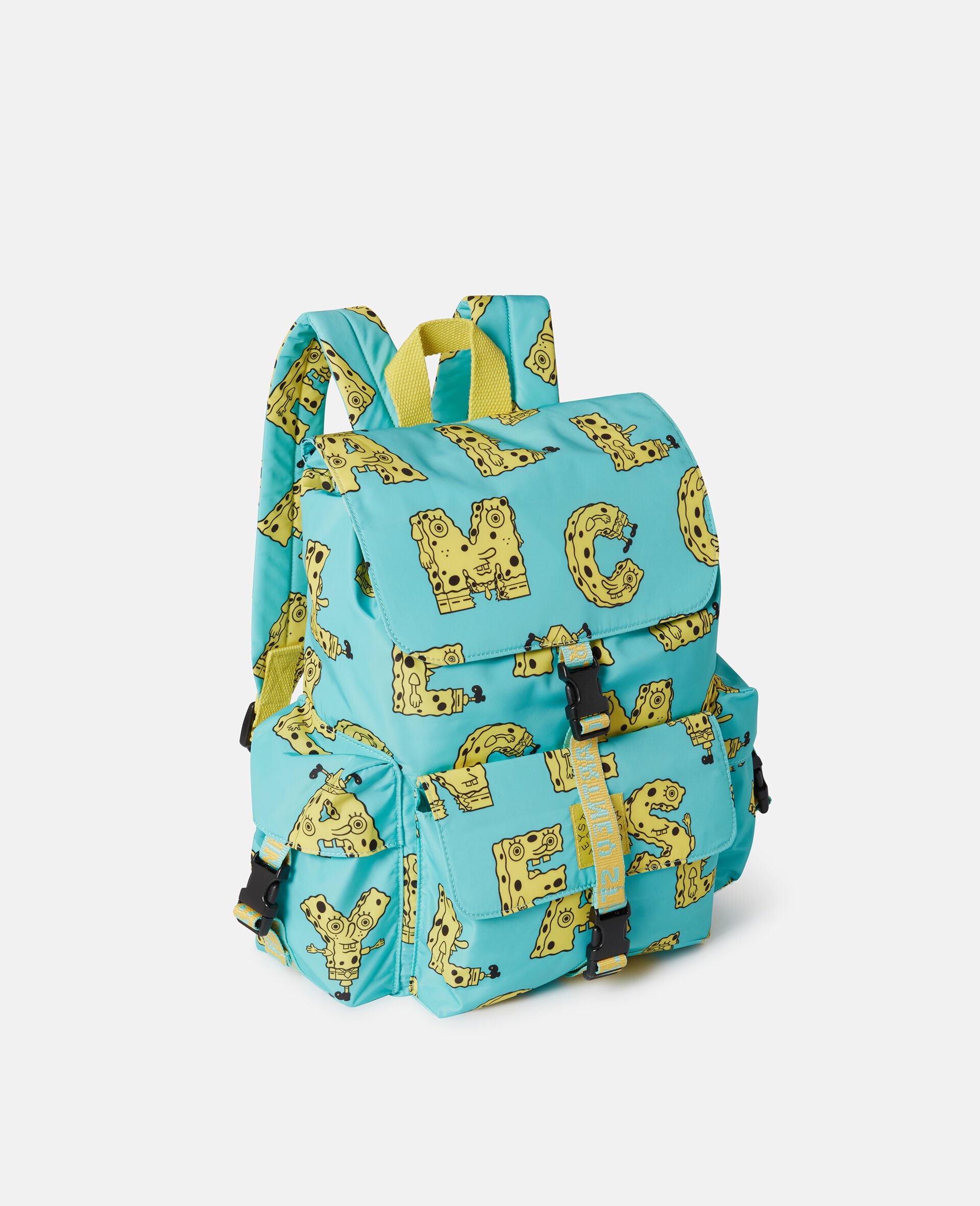 SpongeBob Graphic Backpack-Blue-large image number 1