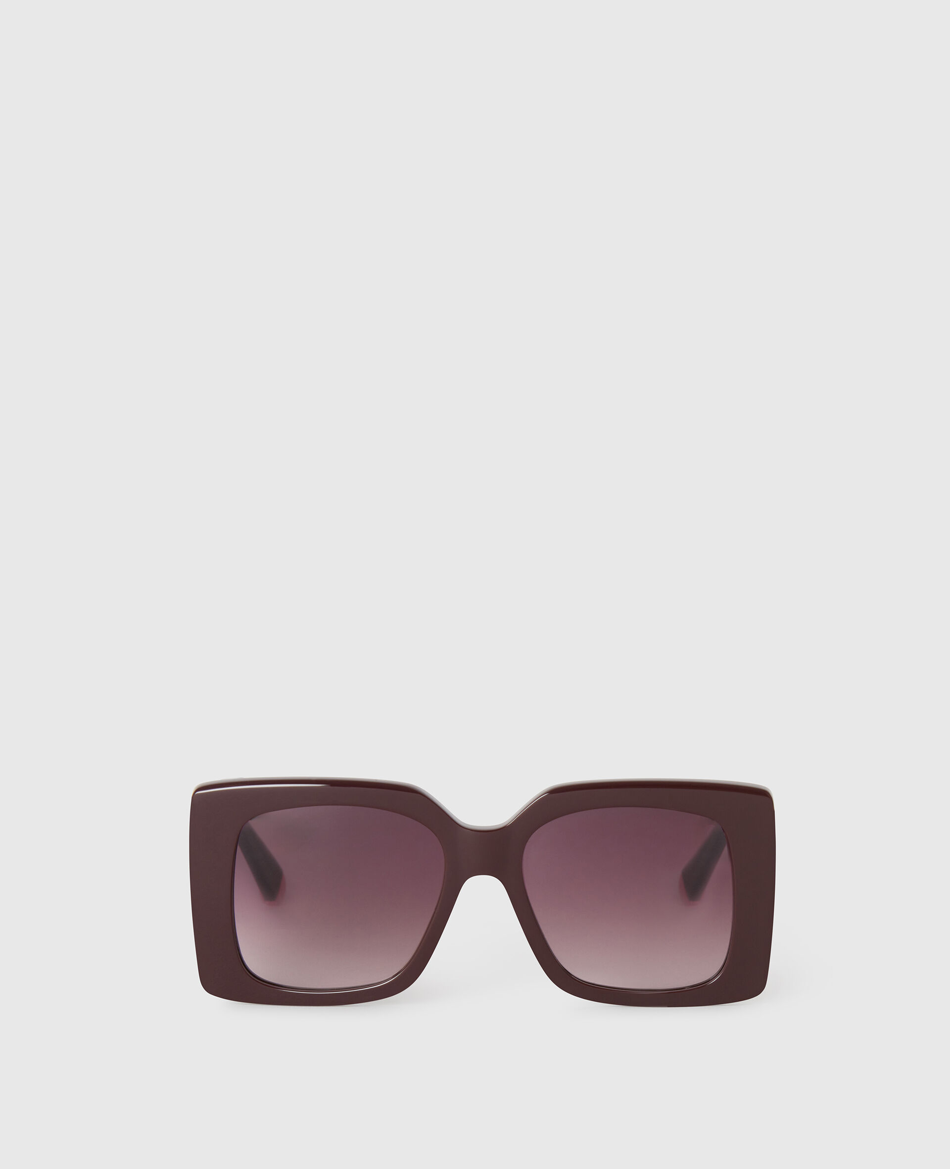 Oversized Square Gradient Sunglasses-Red-medium