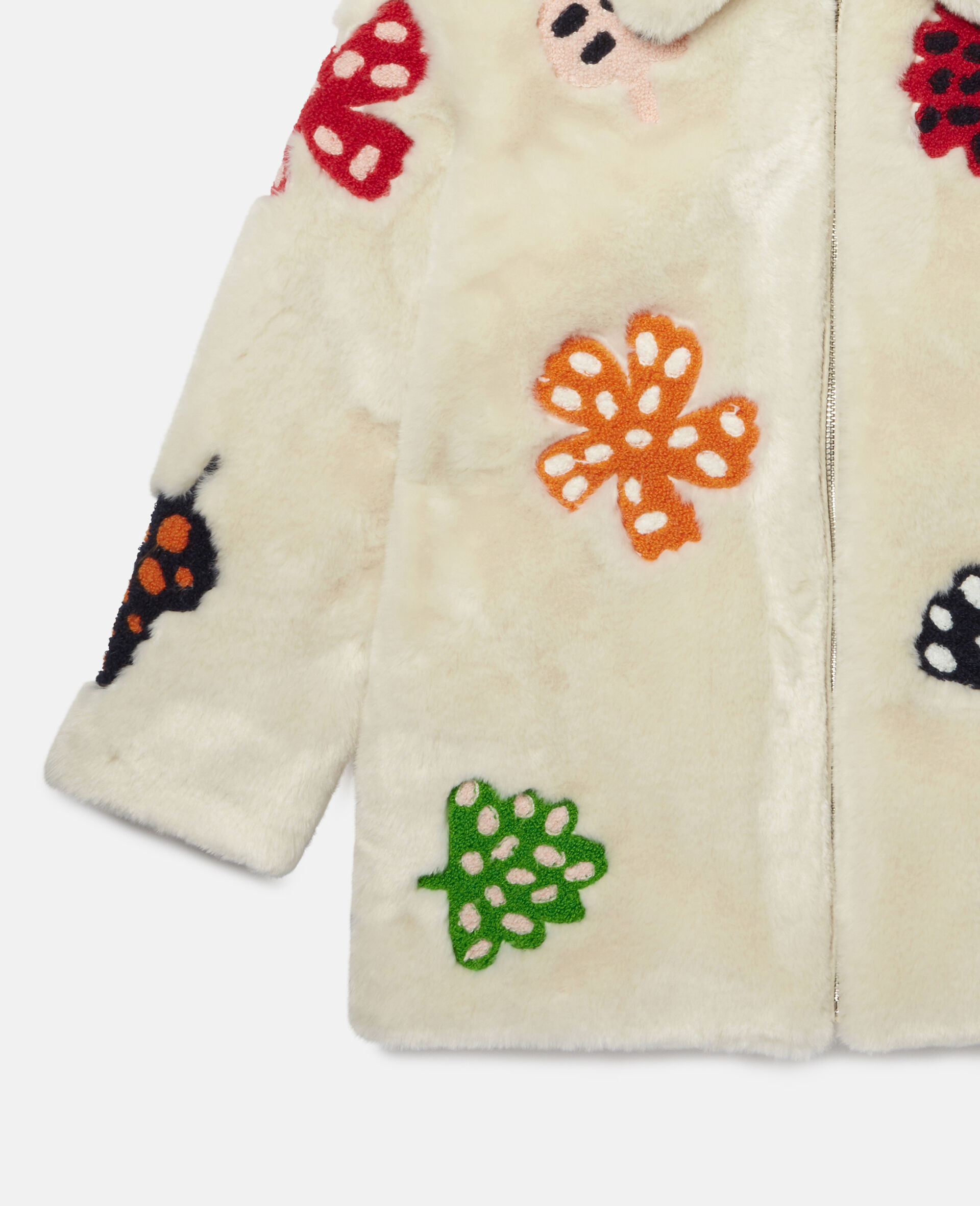 Embroidered Spotty Leaves FFF Jacket -White-large image number 1