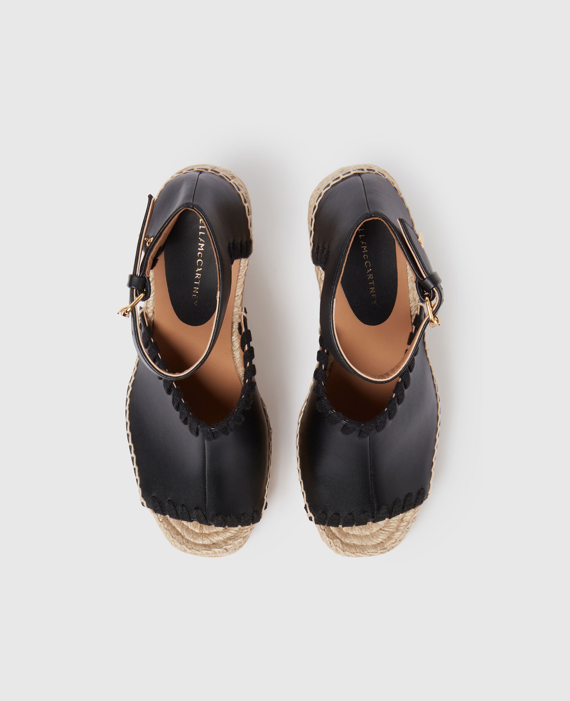 Espadrilles a talons compenses Gaia-Noir-large image number 3