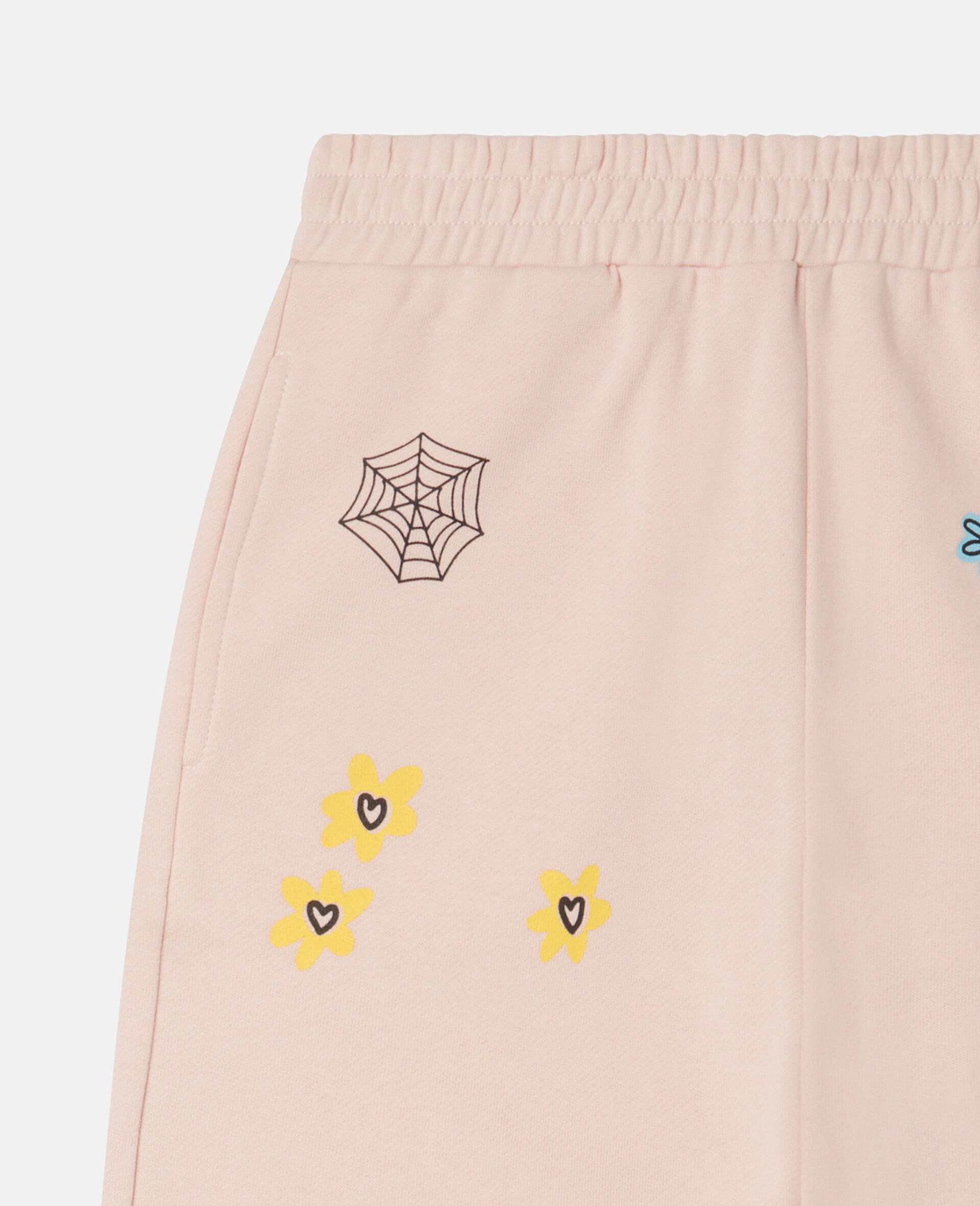 Doodle Embroidery Joggers-Orange-large image number 1