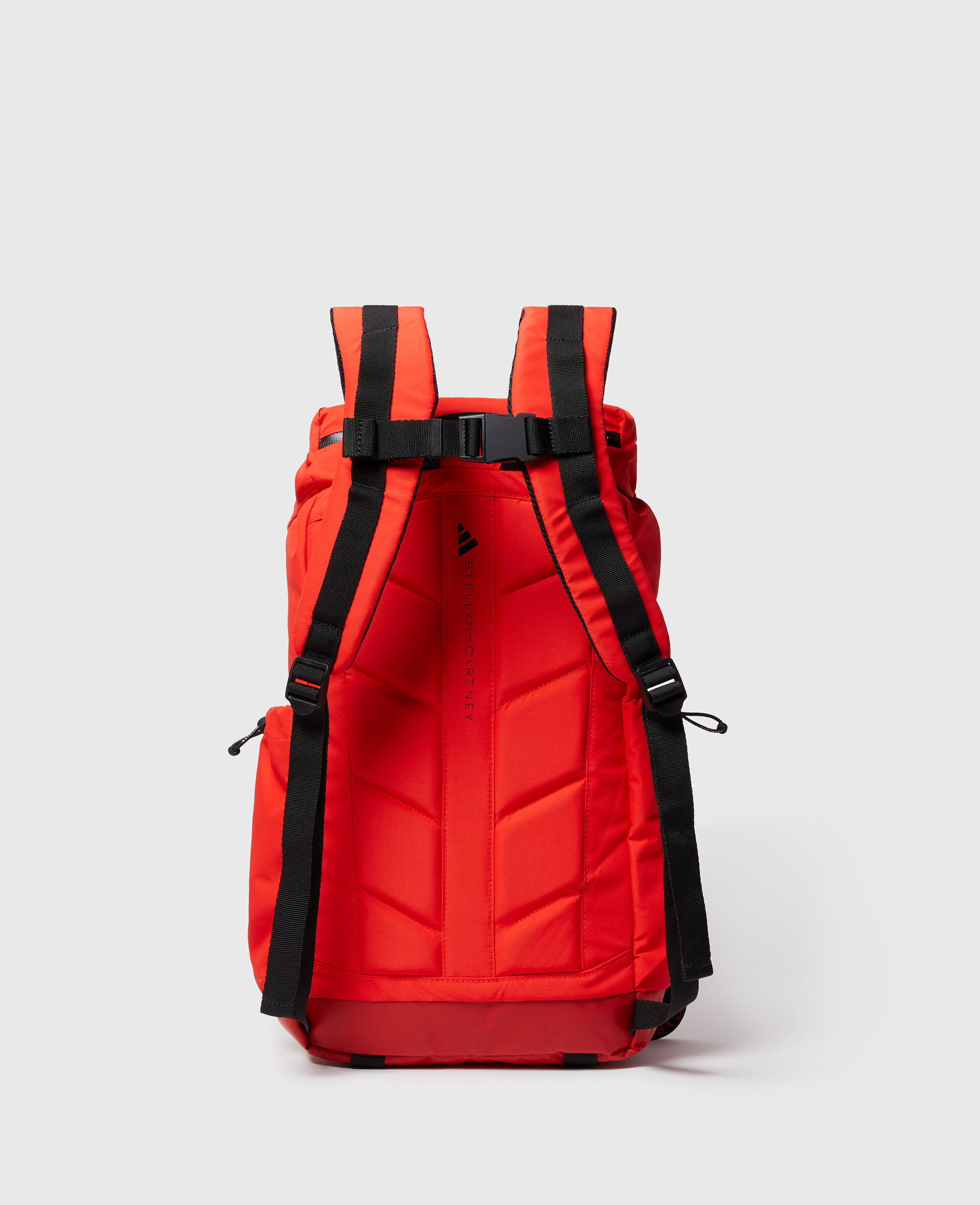 Women Active Red/Black Logo Padded Backpack | Stella McCartney US