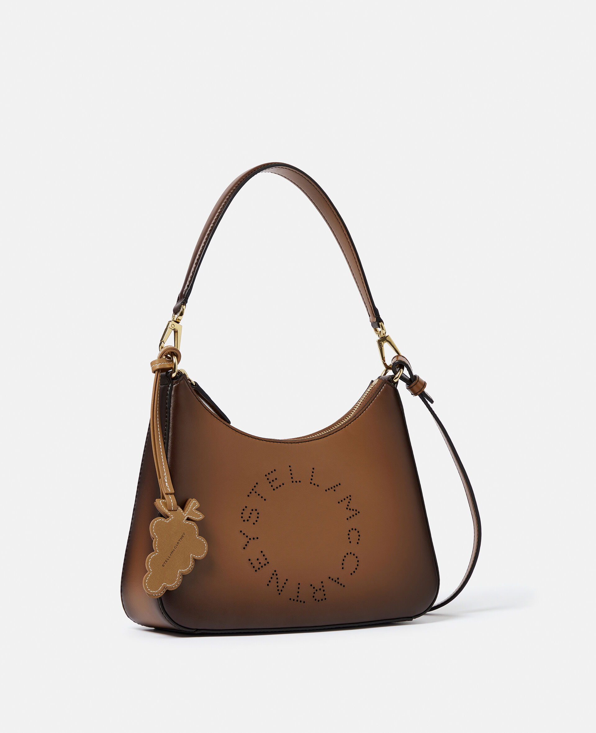 Logo Crossbody Shoulder Bag-Brown-large image number 2