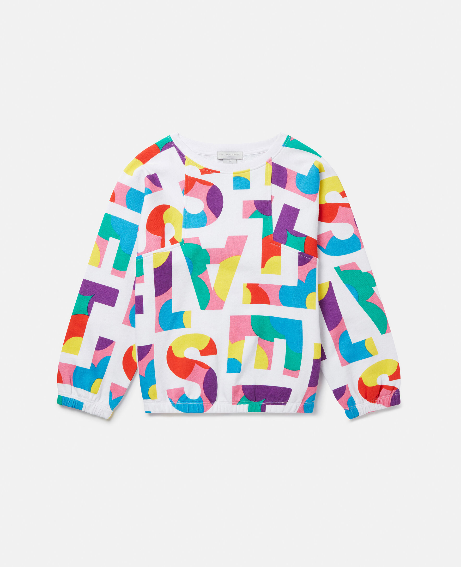 Stella Logo Pop Sweatshirt-White-large image number 0