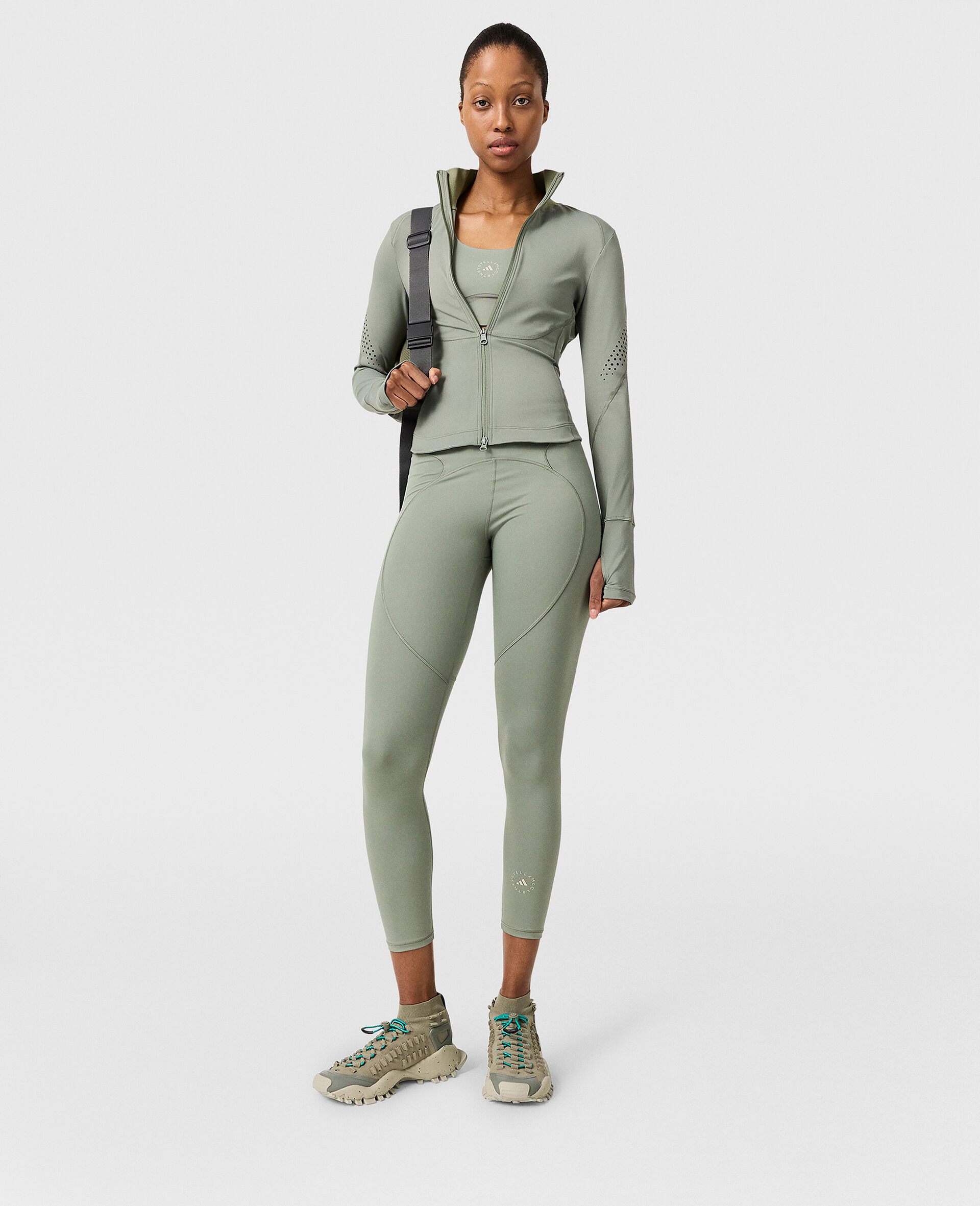 TruePurpose Training 7/8 Leggings-Green-large image number 5