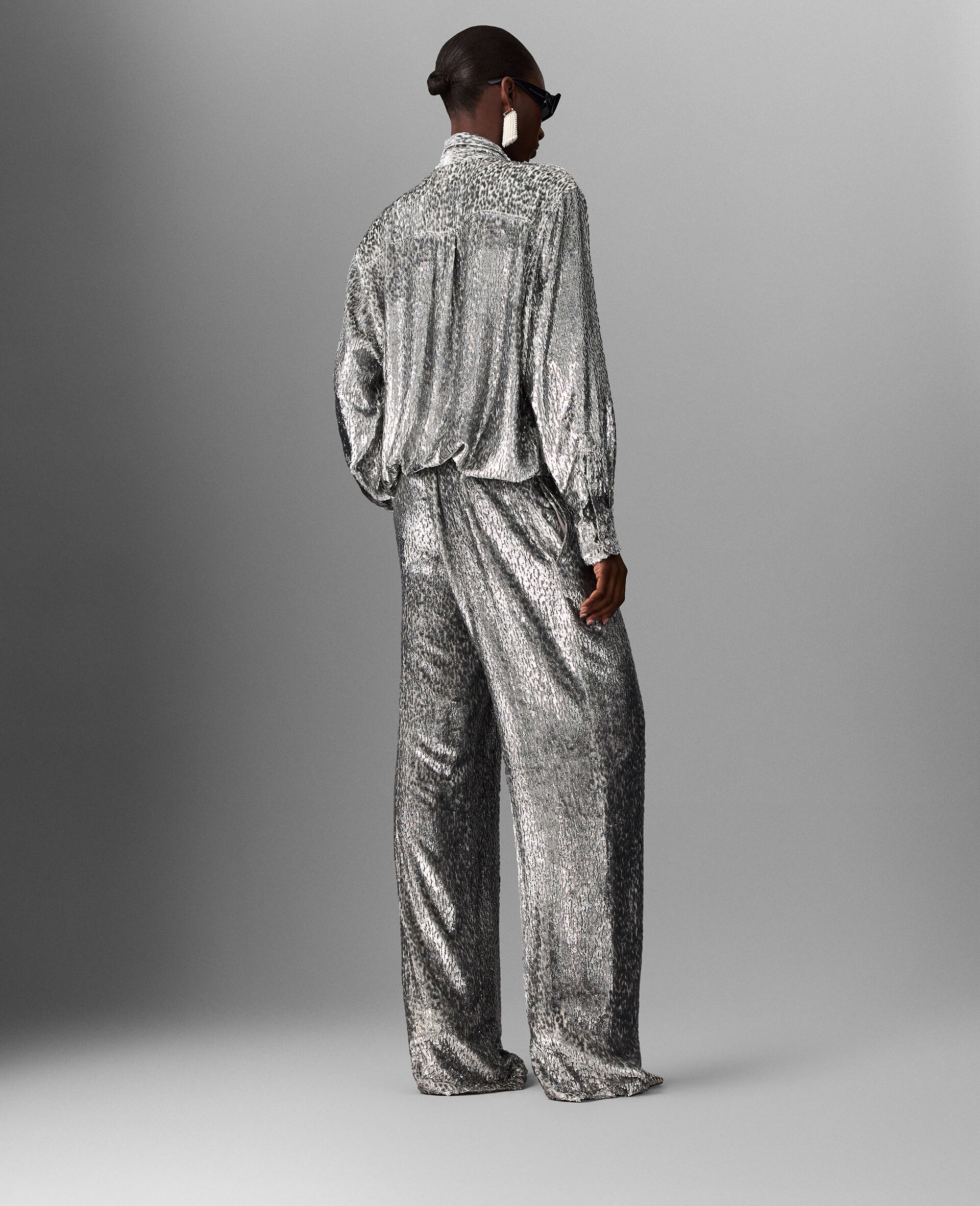 Fil Coupe Trousers-Silver-large image number 3