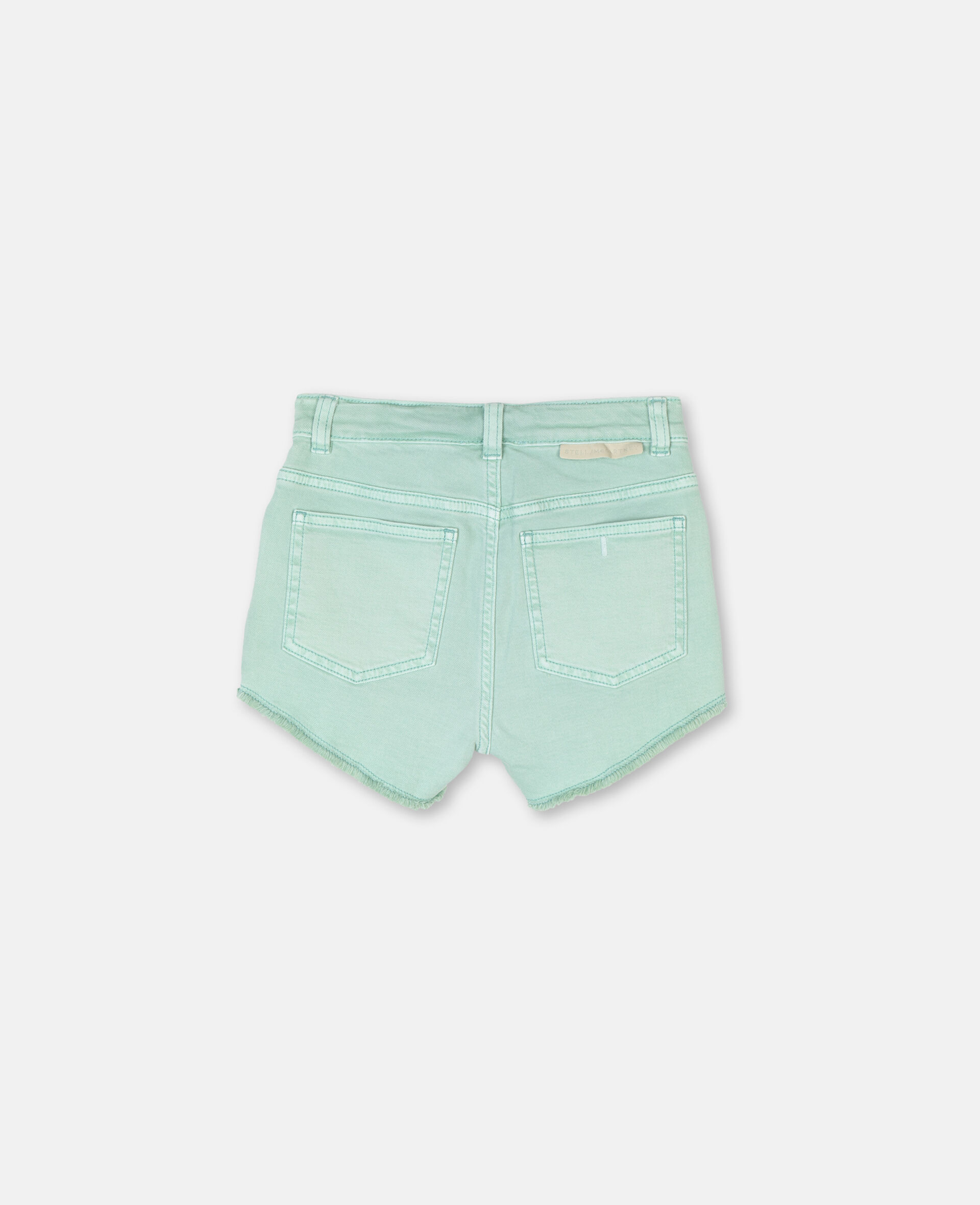 Denim Mint Shorts -Green-large image number 3
