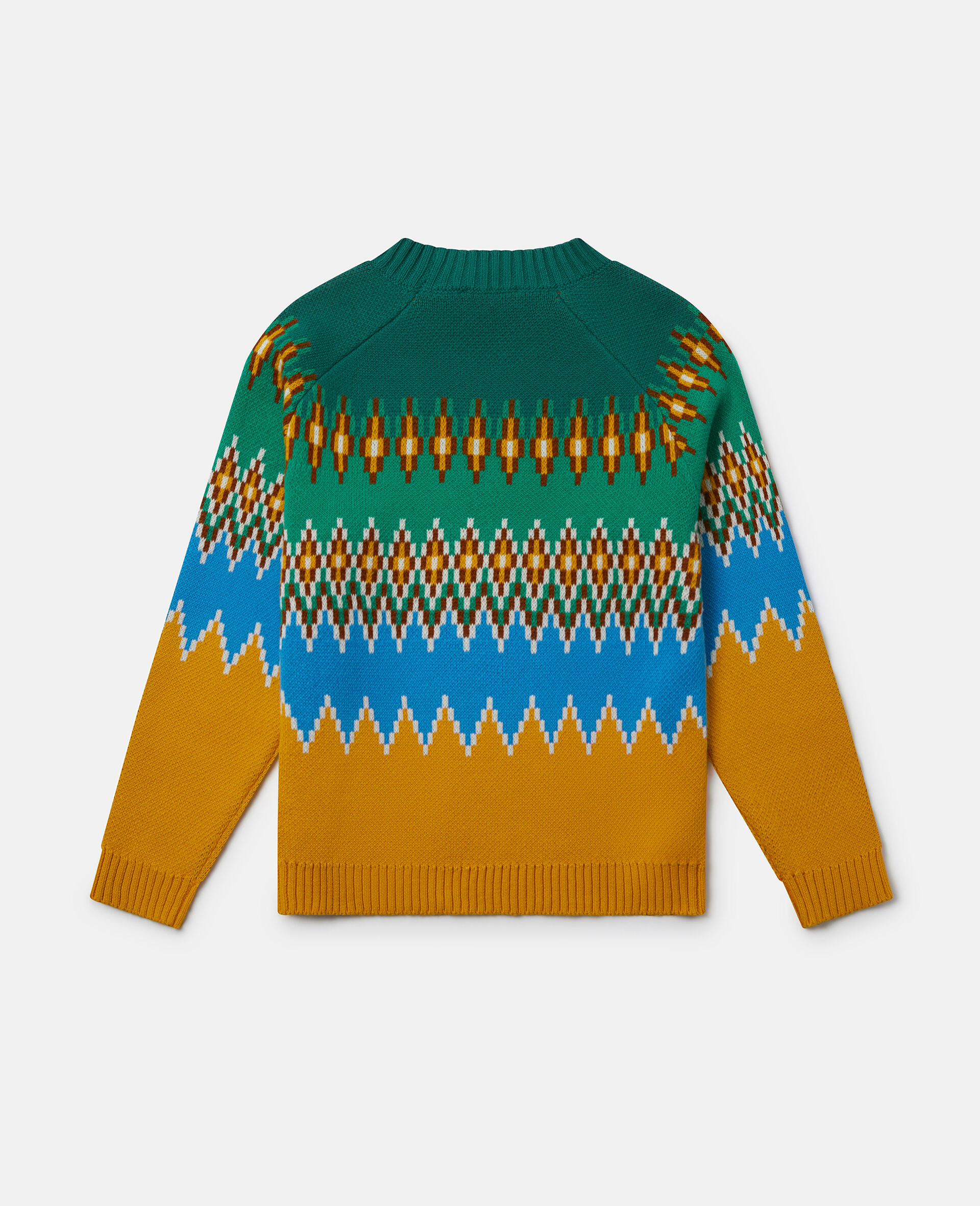 Zig-Zag Fair Isle Knit Jumper-Multicolour-large Zig-Zag Fair Isle Knit Jumper-Multicolour-large image number 2