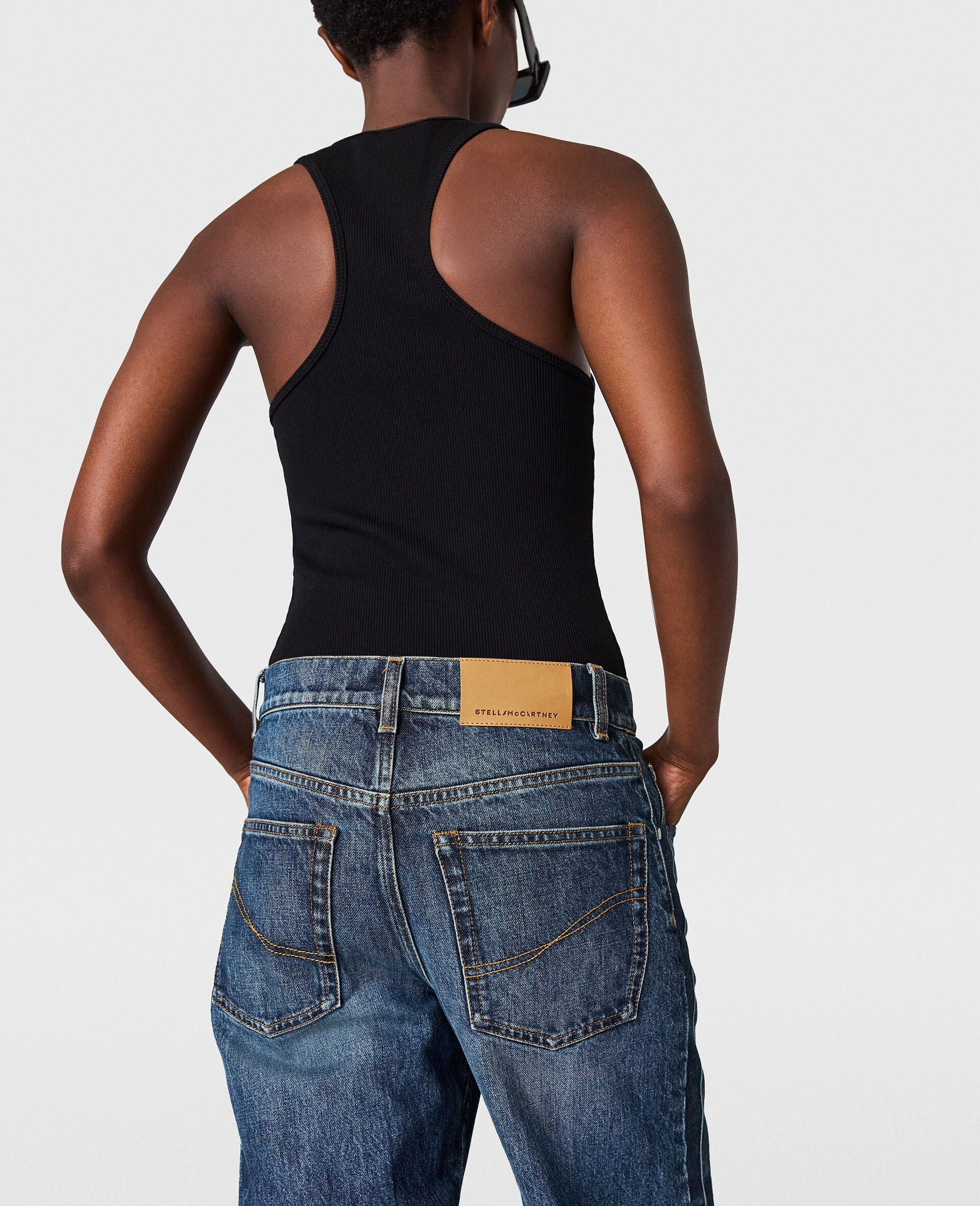 Come Together Slogan Tank Top-Black-large image number 3