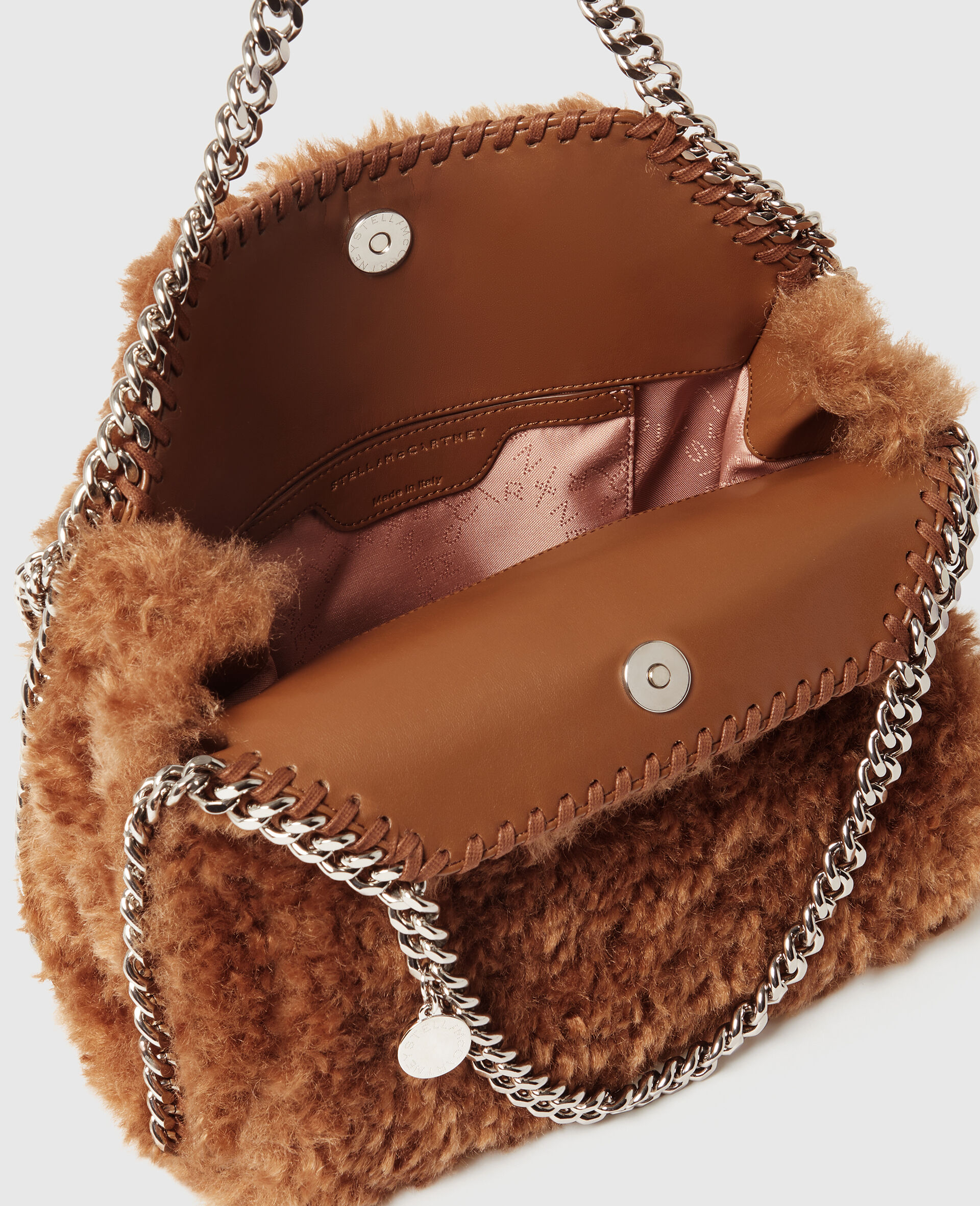 Falabella Plush Mini Tote Bag-Brown-large image number 3