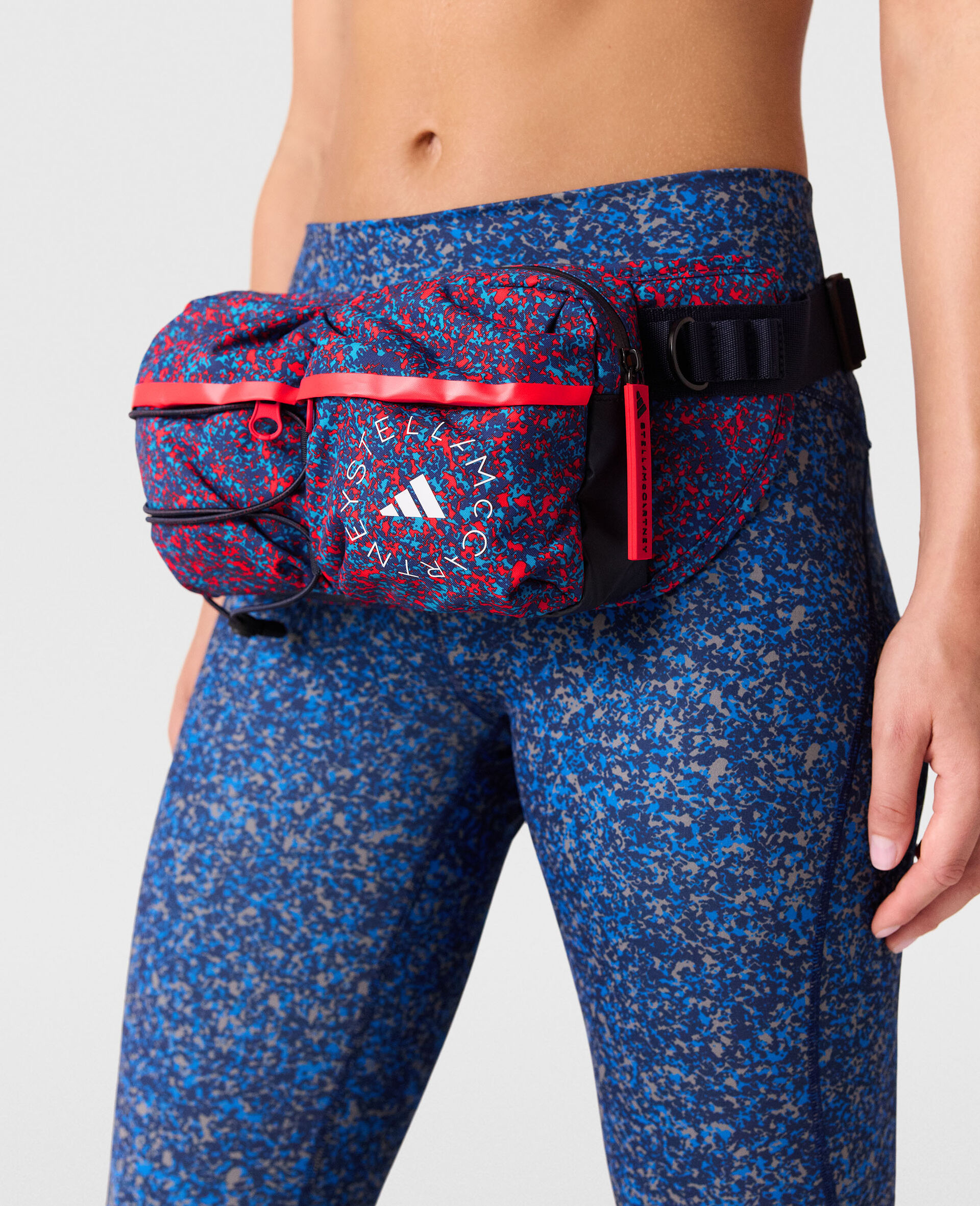 Logo Bum Bag-Blue-model