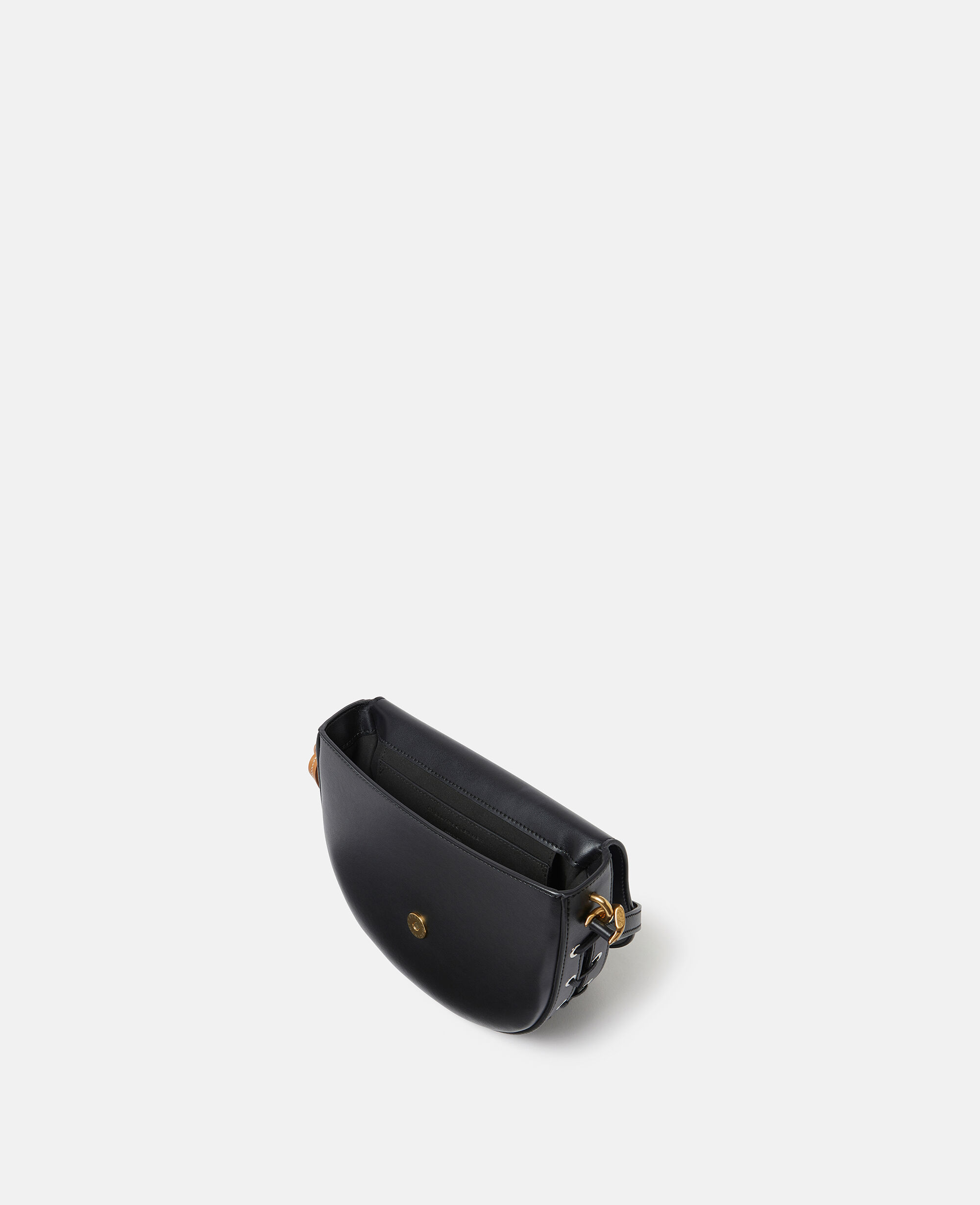 Women Midnight black Frayme Whipstitch Shoulder Bag | Stella