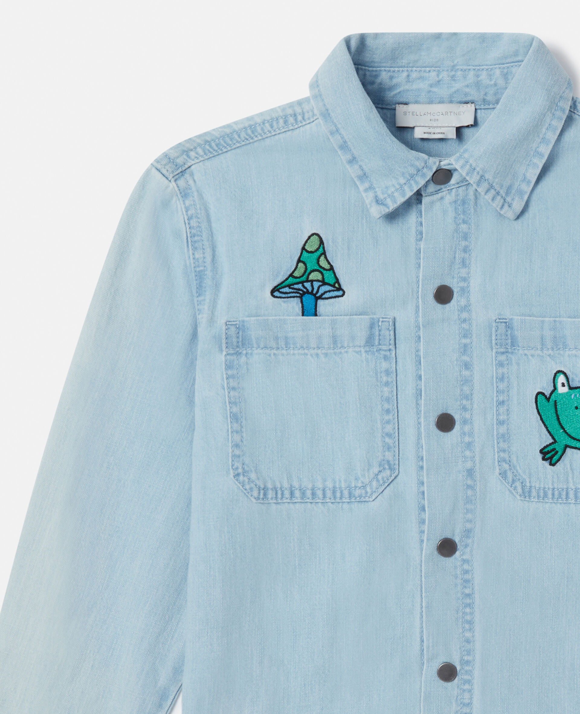 Chemise en denim Amis de la foret-Bleu-large image number 1