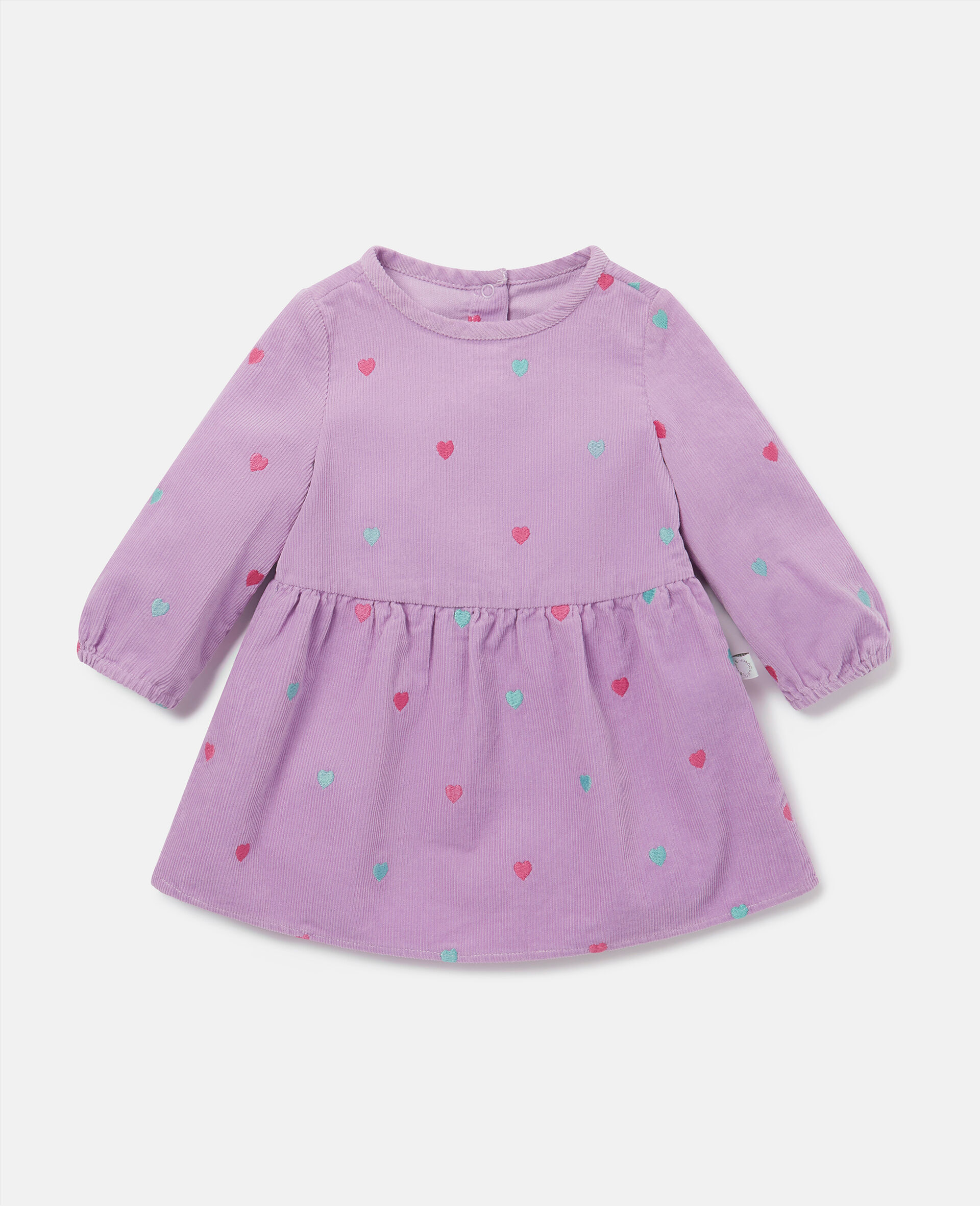 Heart Embroidery Skater Dress-Purple-large Heart Embroidery Skater Dress-Purple-large image number 0