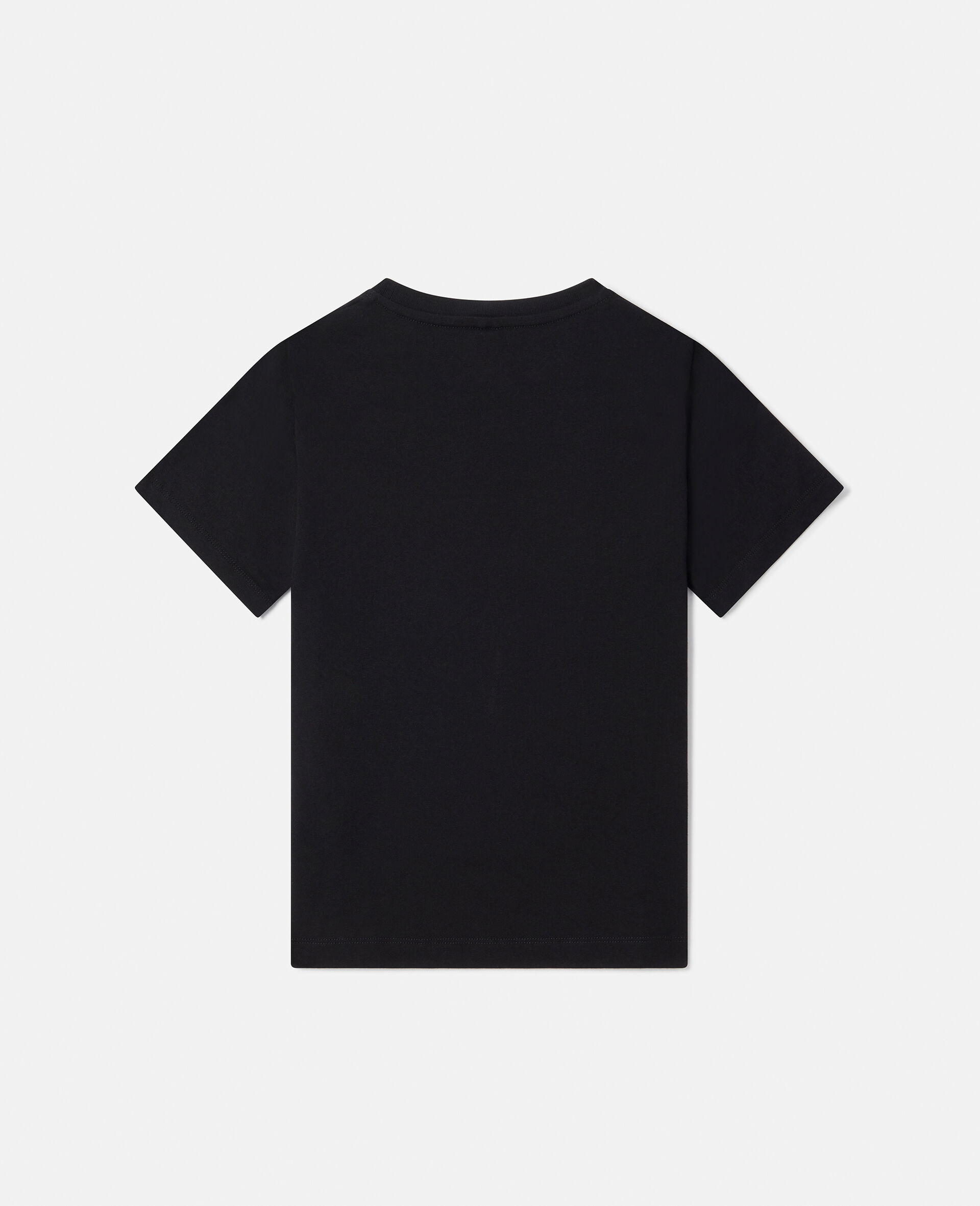 'I Donut Care' Print T-Shirt-Black-large image number 2