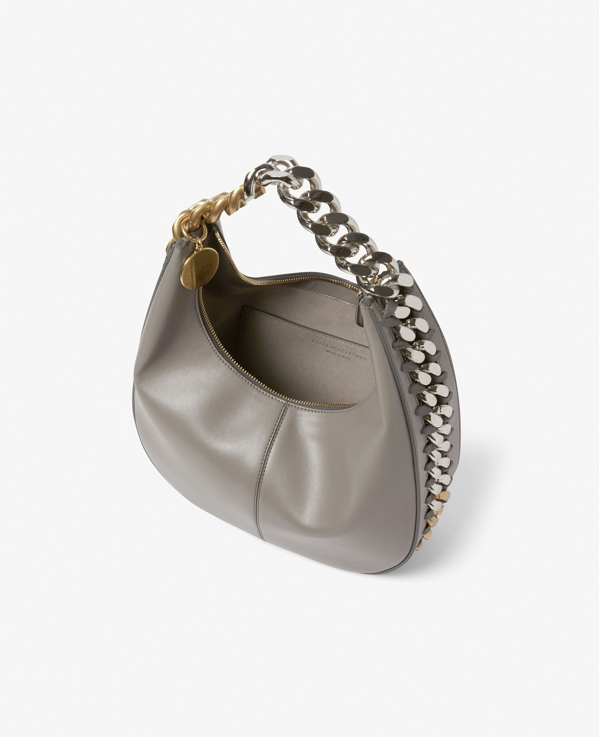 Frayme Small Zipped Shoulder Bag-Black-large image number 3