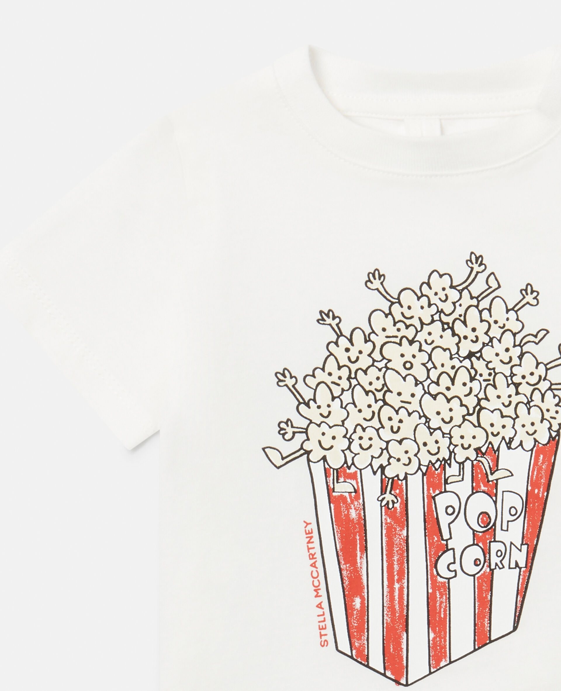 Popcorn Family Print T-Shirt-White-large image number 0