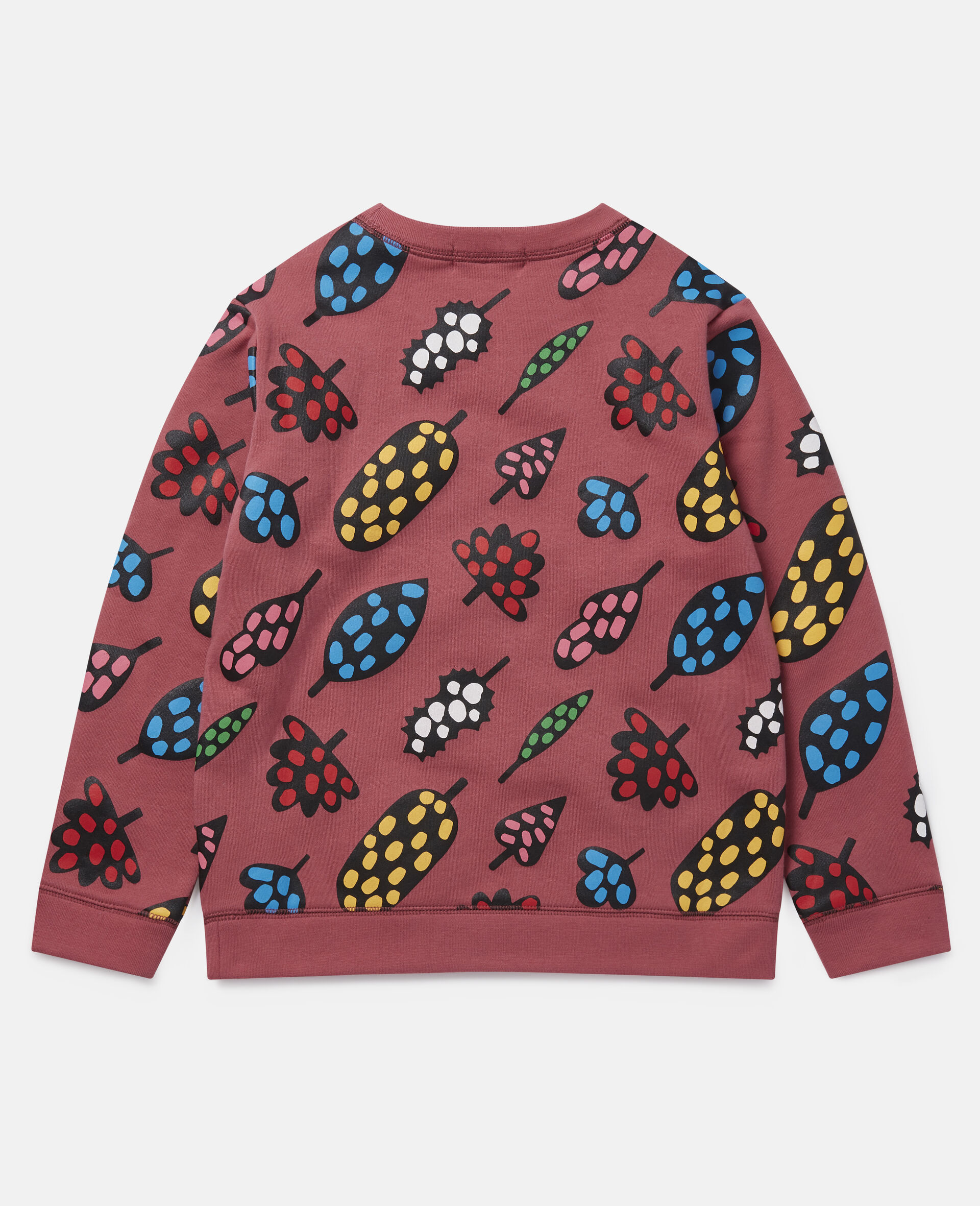 Spotty Leaves Cotton Fleece Sweatshirt -Multicolour-large image number 3