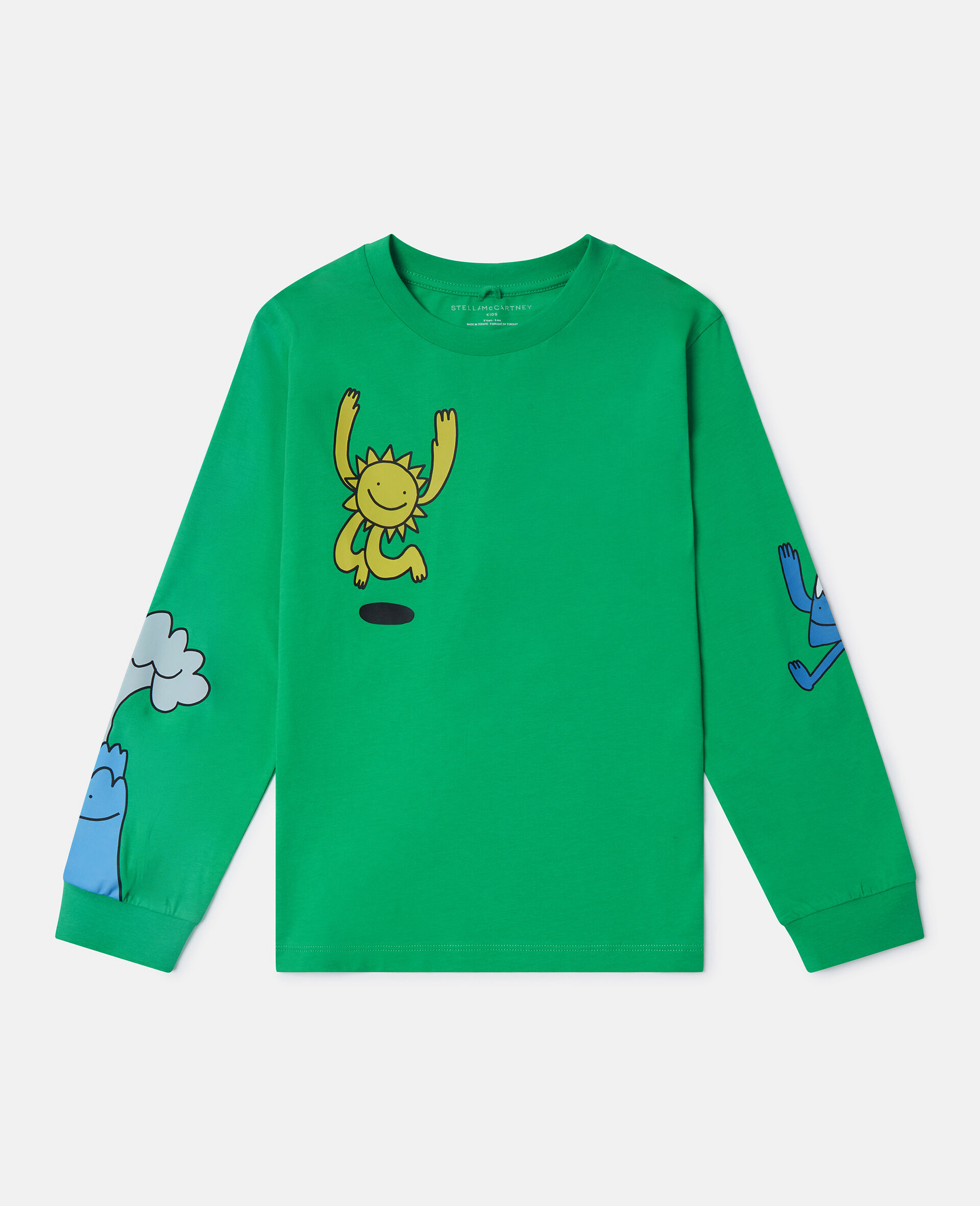 Earth Friends Graphic Long-Sleeve Top-Green-medium