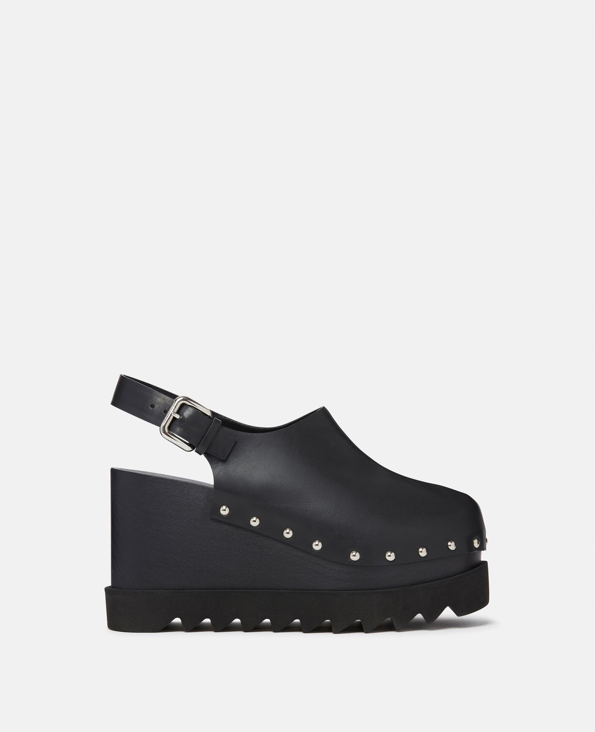 Women Black Elyse Slingback Platform Clogs Stella McCartney KW