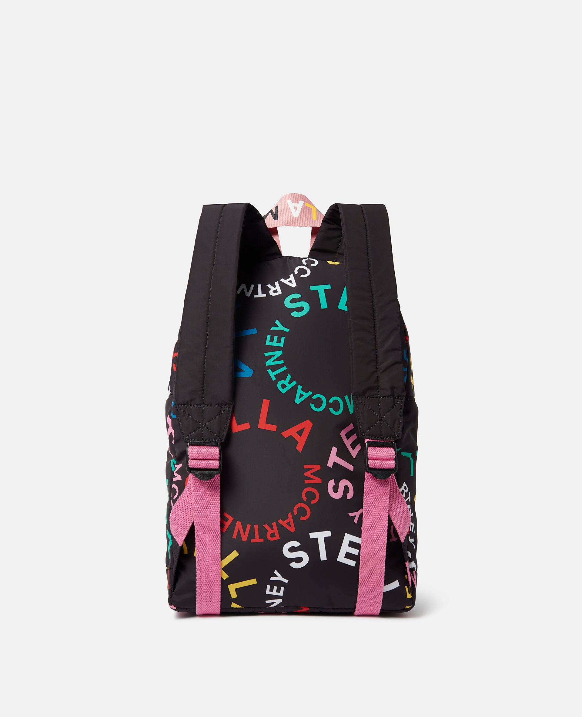 Logo Tape Patchwork Backpack-Black-large image number 2