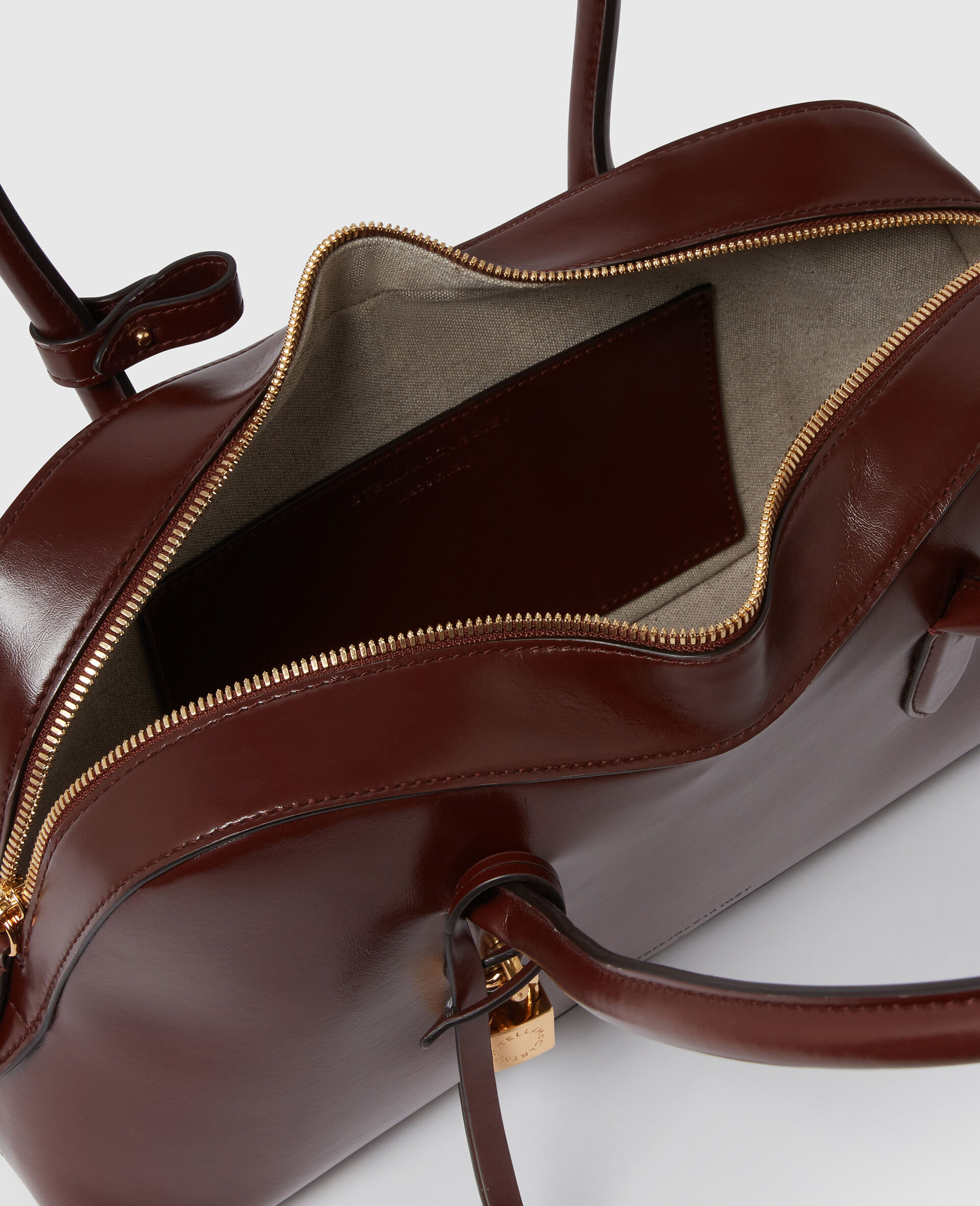 Stella Ryder Patent Shoulder Bag-Brown-large image number 3