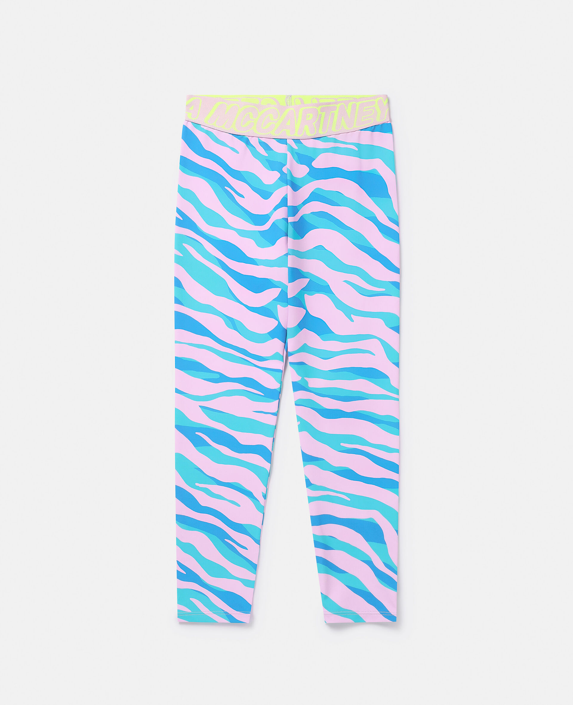 Zebra Print Leggings-Multicolour-medium