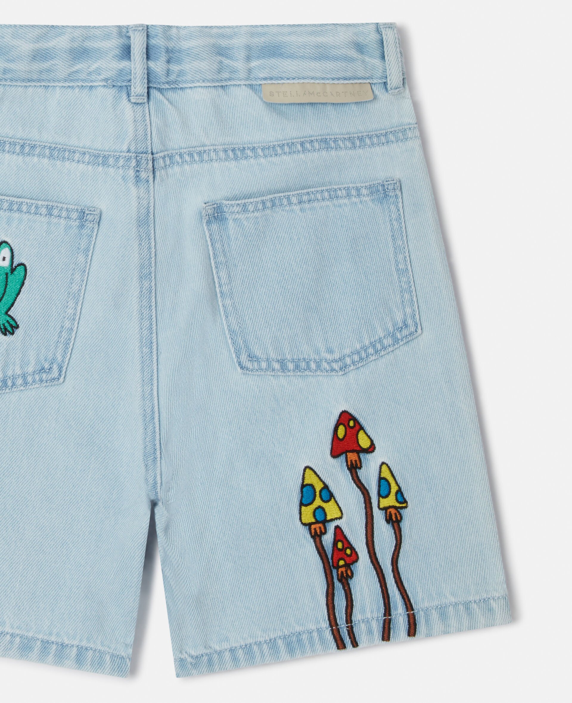 Woodland Friends Denim Shorts-Blue-large Woodland Friends Denim Shorts-Blue-large image number 3
