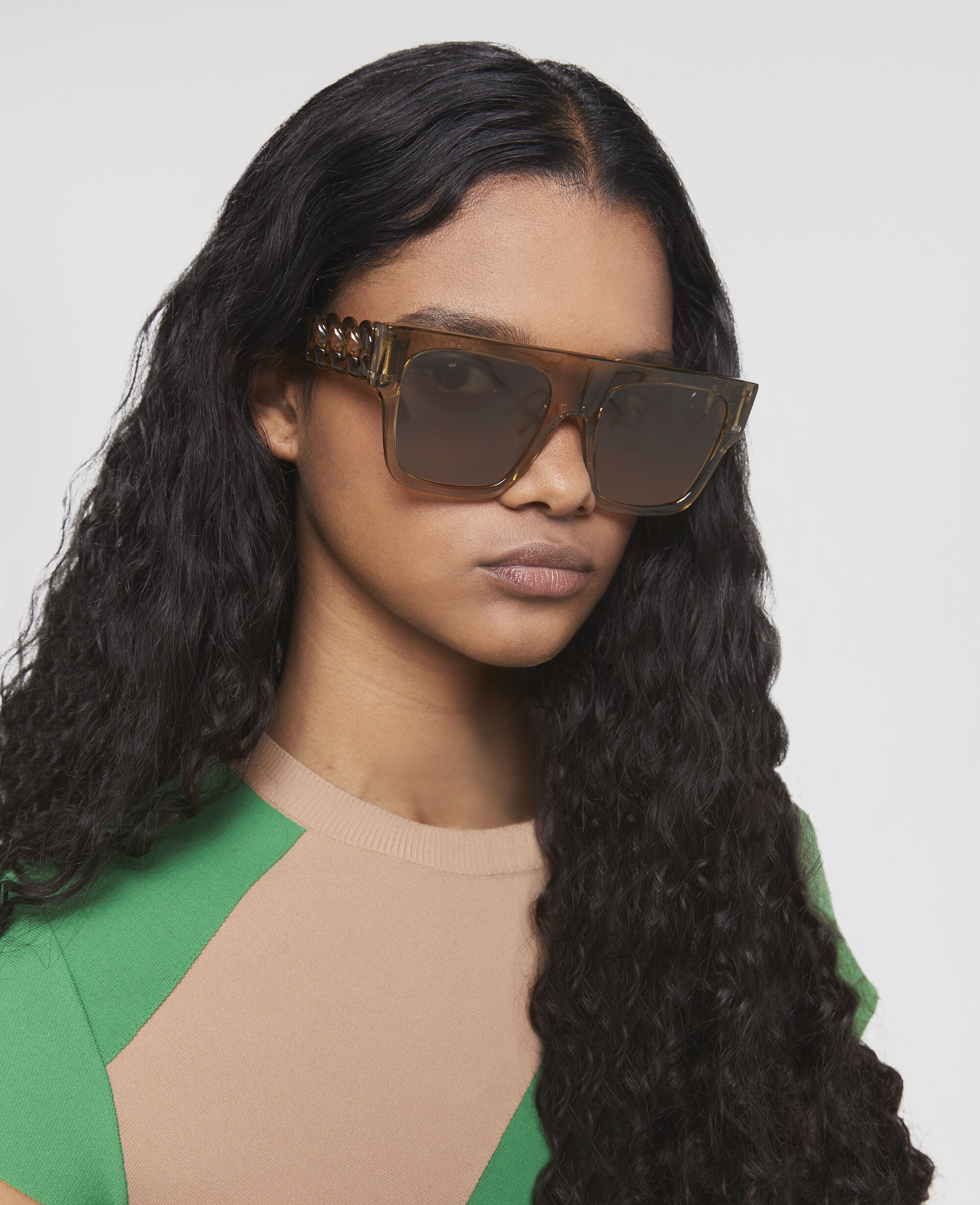 Stella mccartney square shop aviators