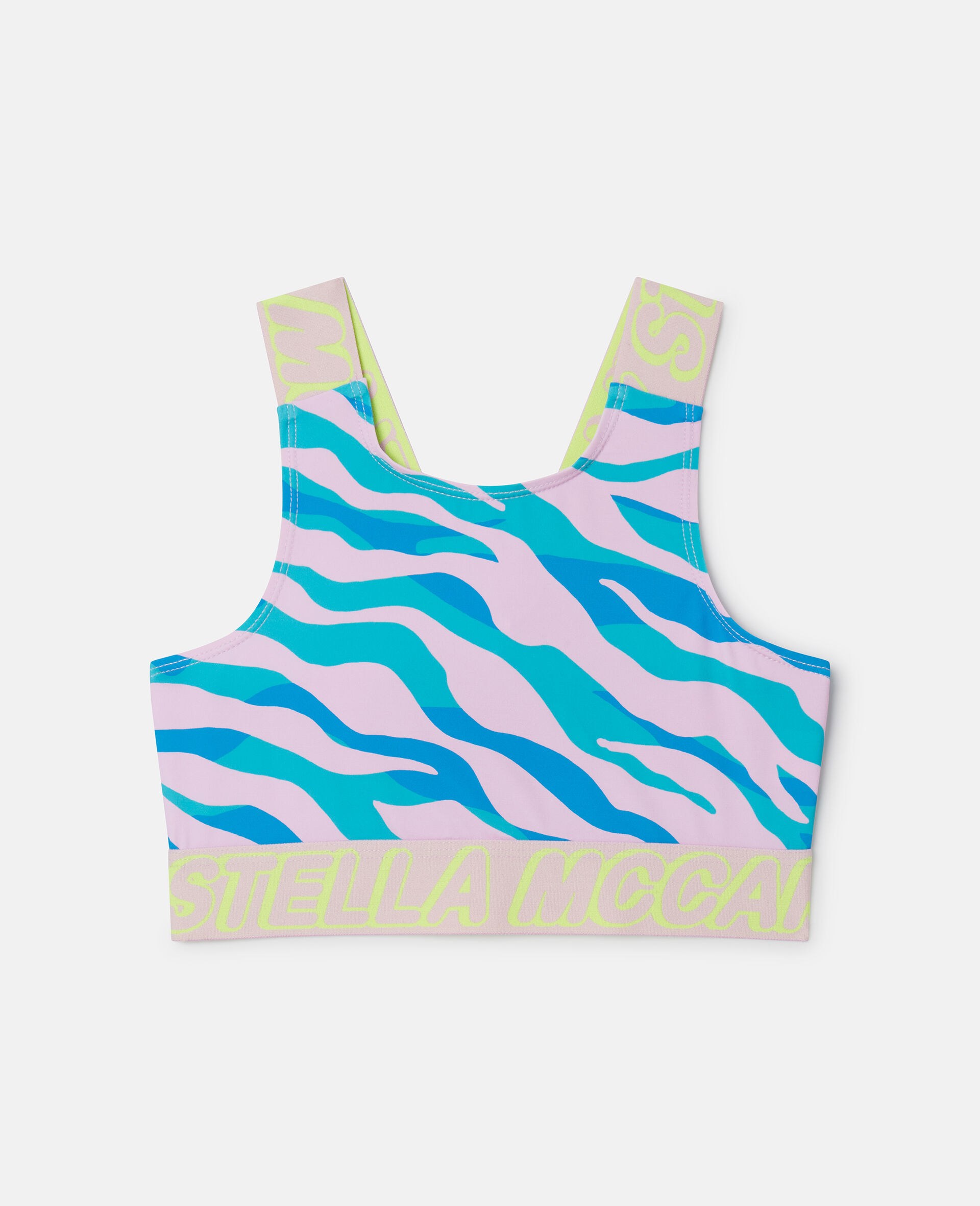Zebra Print Crop Top-Multicolour-medium
