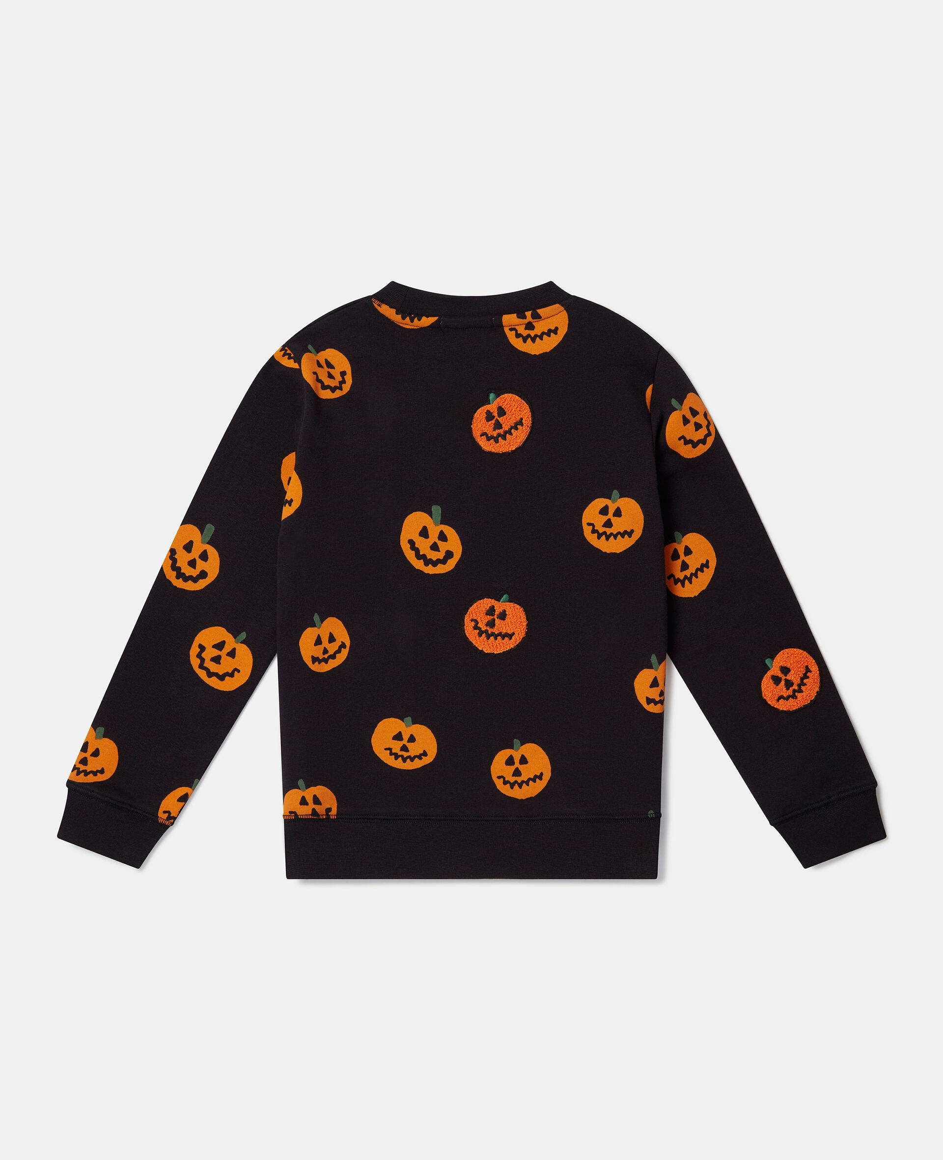 Pumpkin Fleece Sweatshirt-Black-large Pumpkin Fleece Sweatshirt-Black-large image number 2