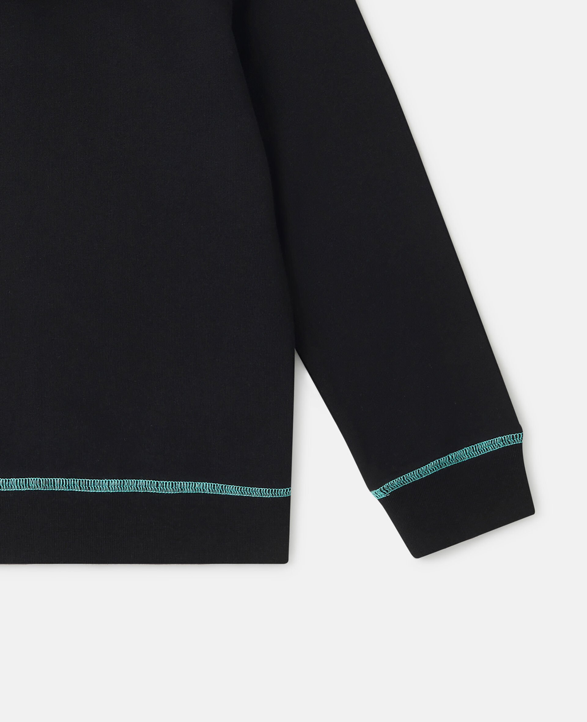 SMC Neon Trim Zip Hoodie-Black-large image number 1