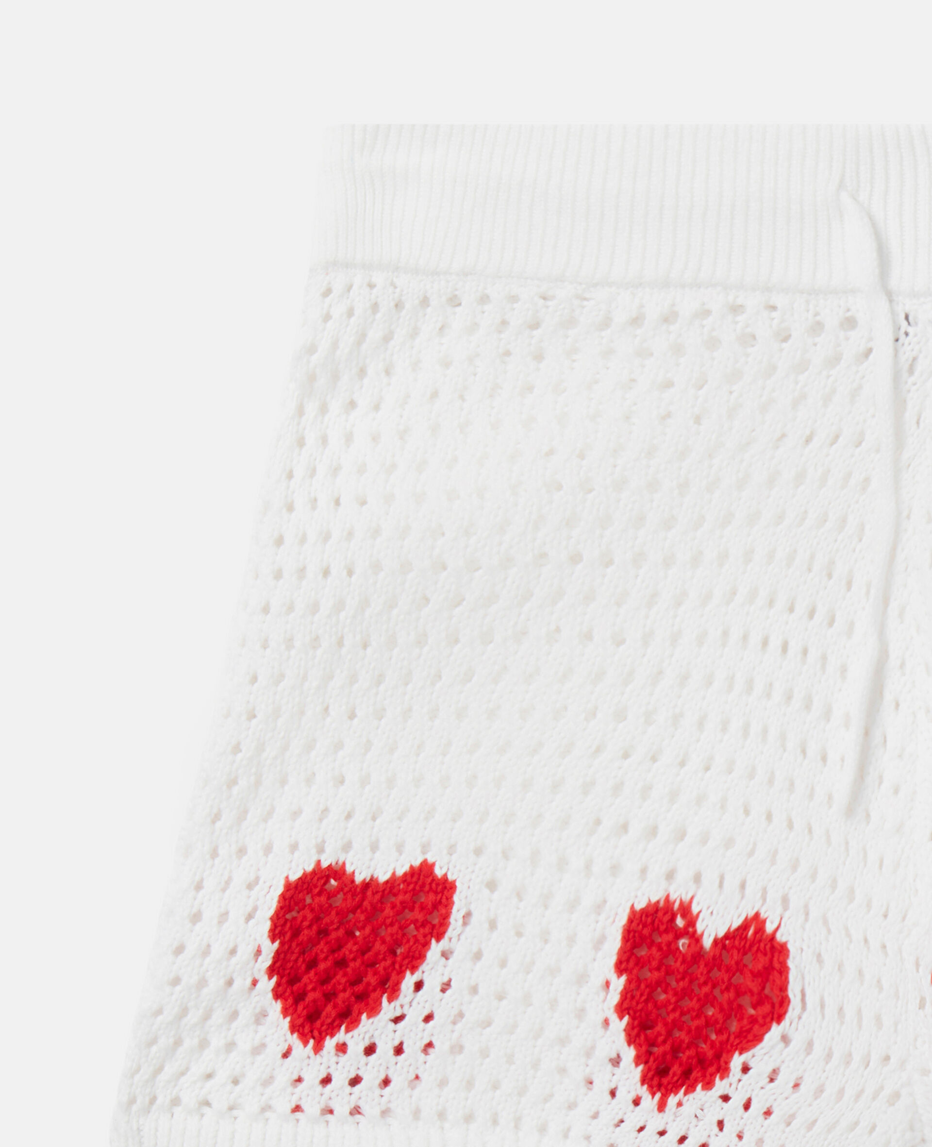 Heart Crocheted Shorts-White-large Heart Crocheted Shorts-White-large image number 3