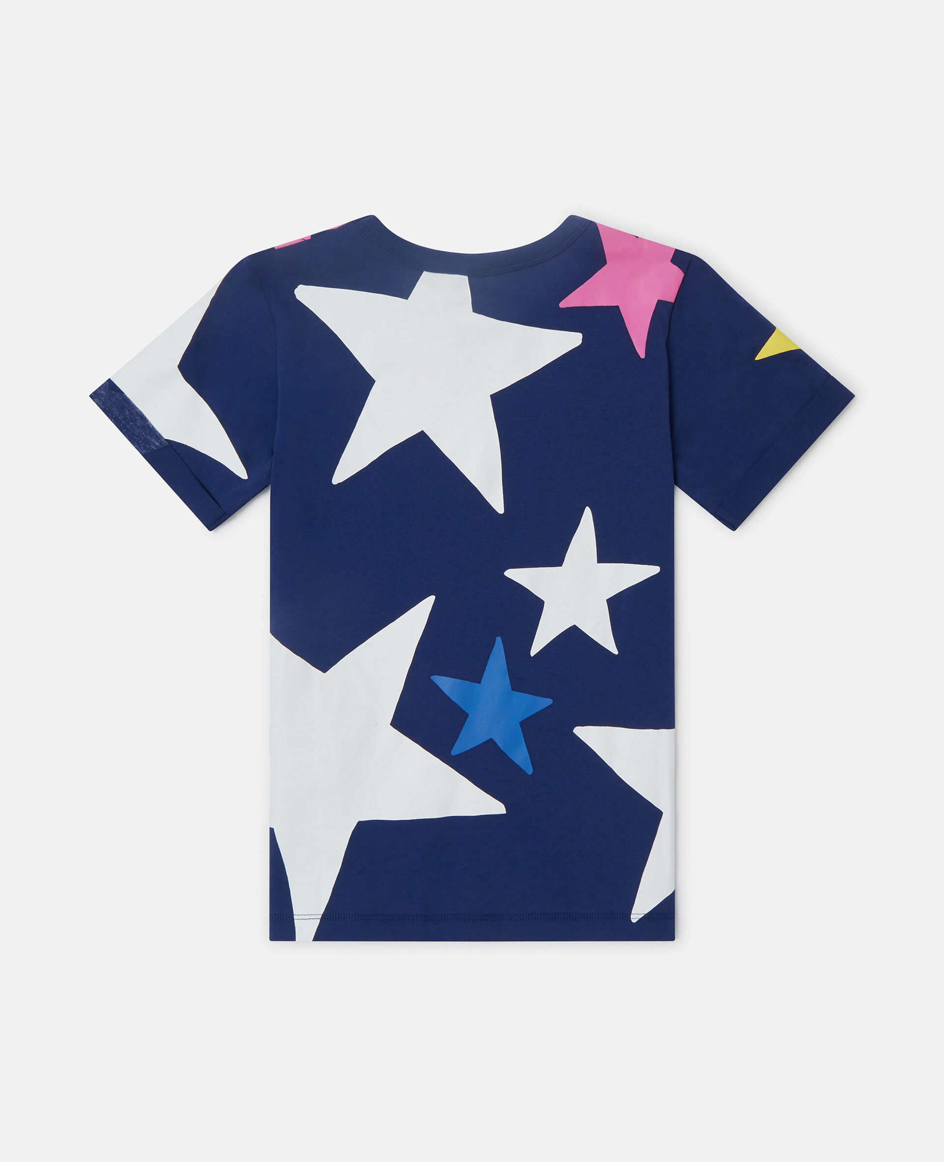 Star Print T-Shirt-Blue-large Star Print T-Shirt-Blue-large image number 2
