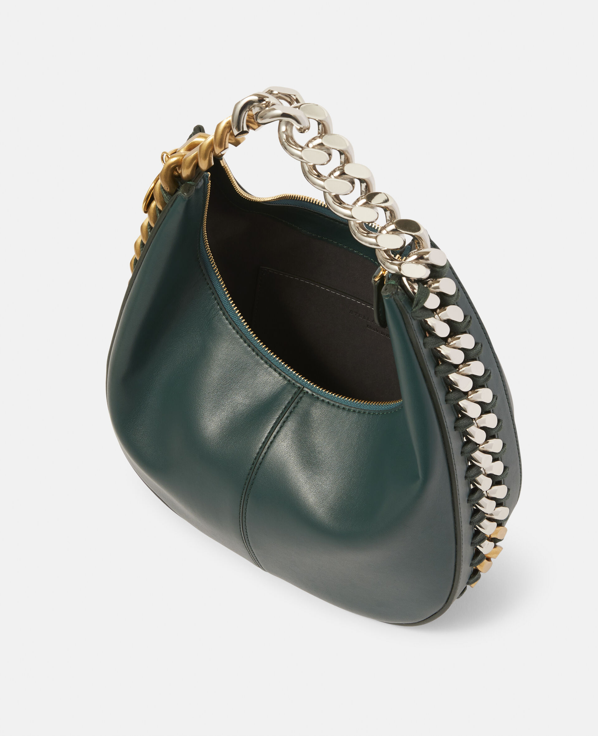 Frayme Small Zipped Shoulder Bag-Black-large image number 3