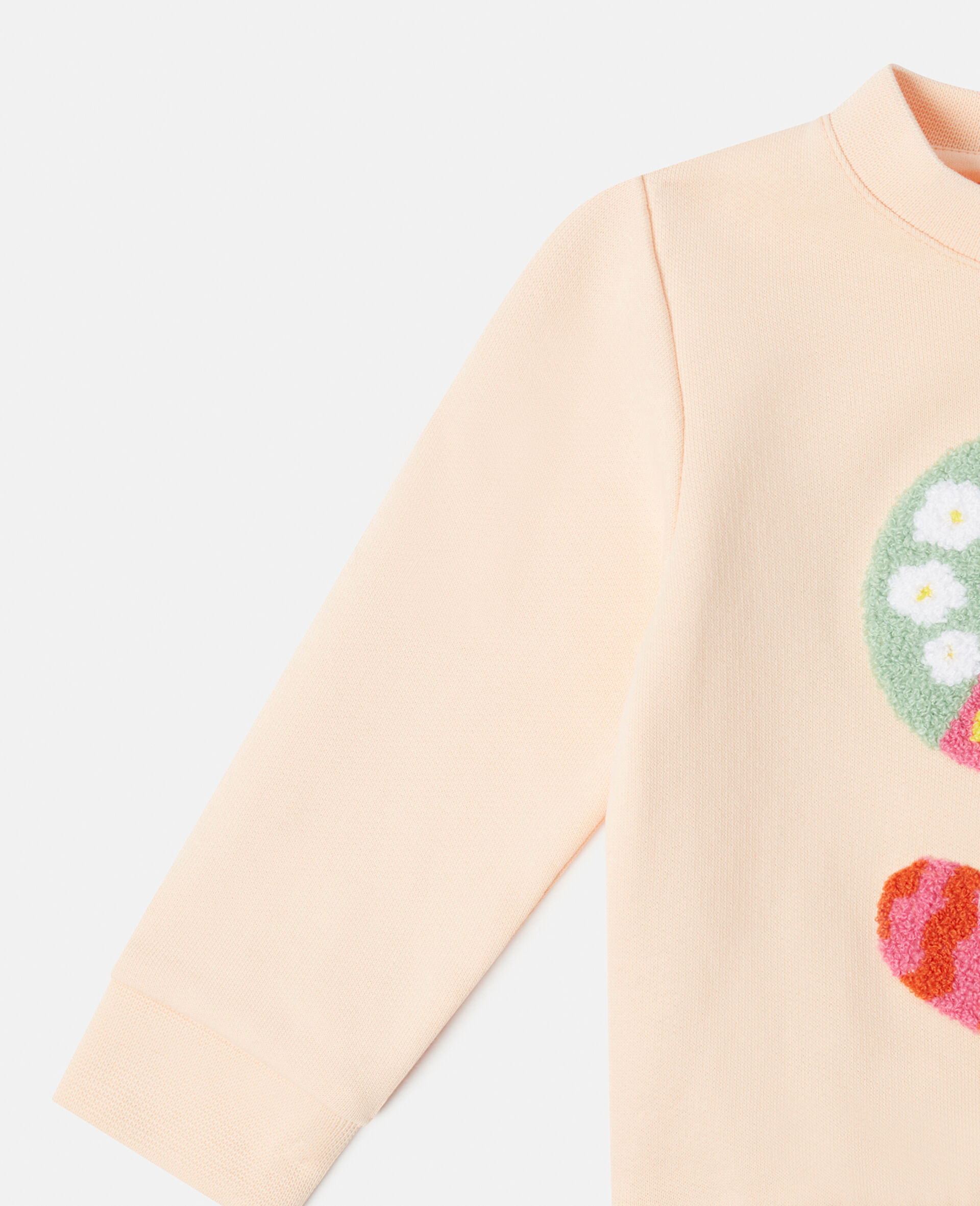'S' Embroidery Sweatshirt-Pink-large image number 1