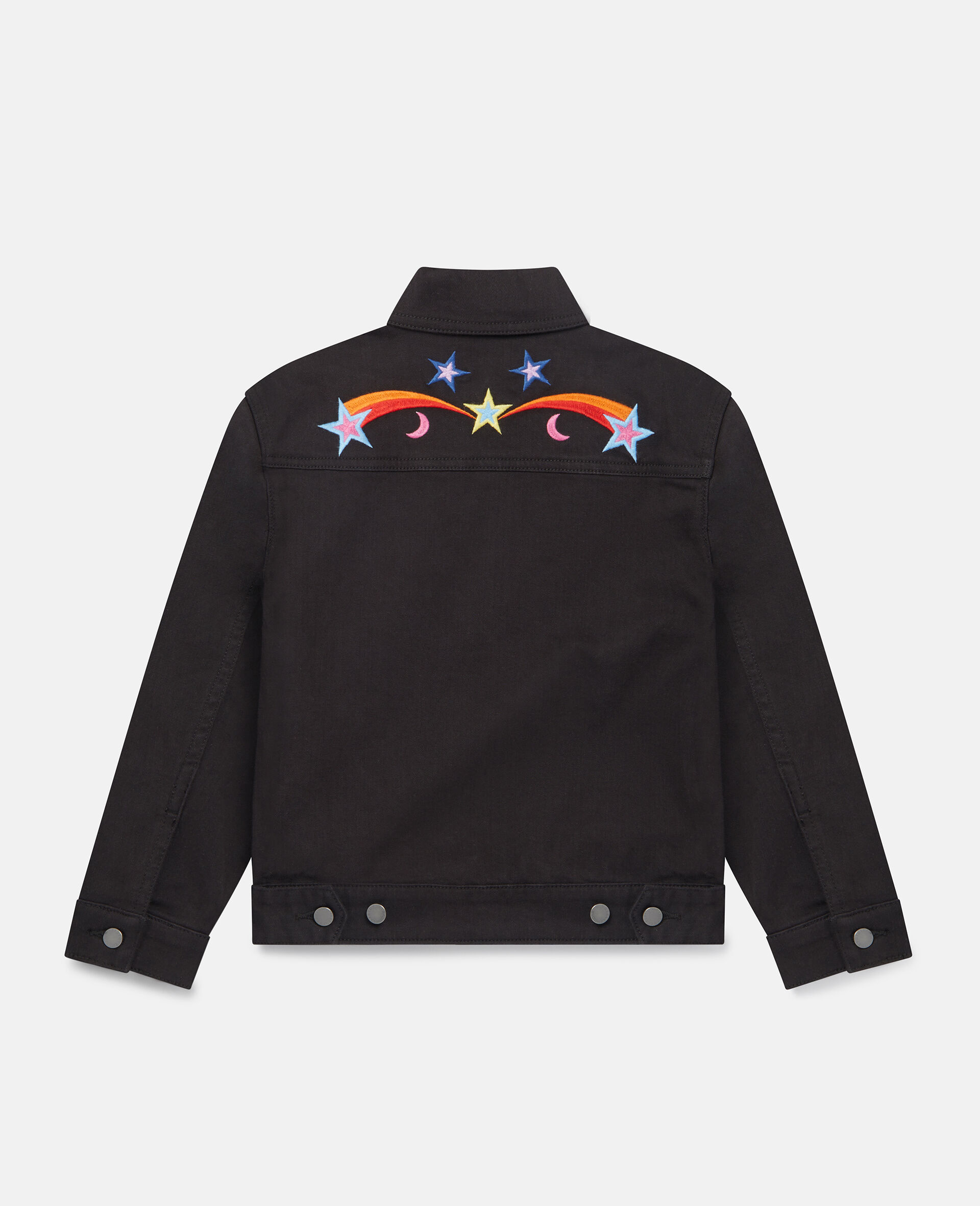 Cosmic Embroidered Gabardine Jacket-Black-large image number 2