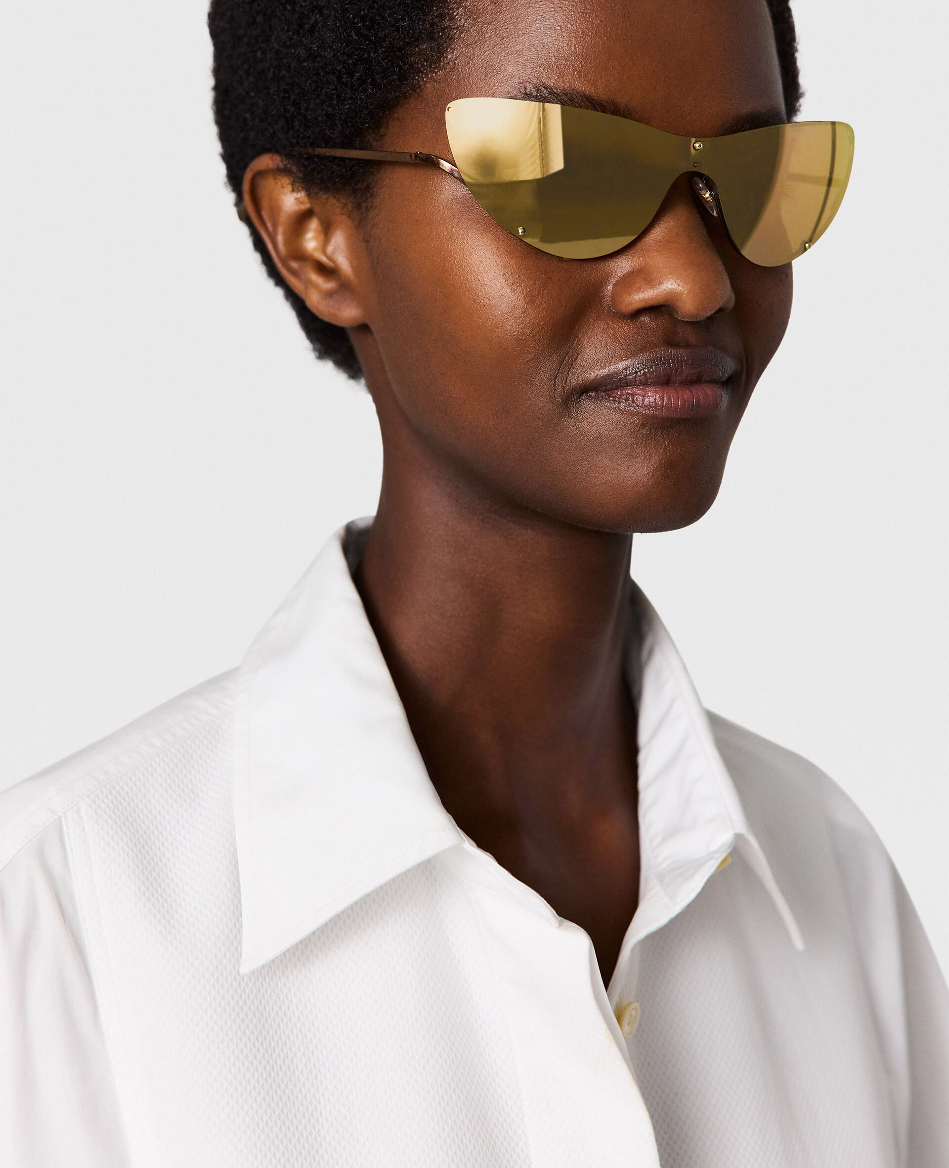 Translucent Cat-Eye Sunglasses-Brown-medium