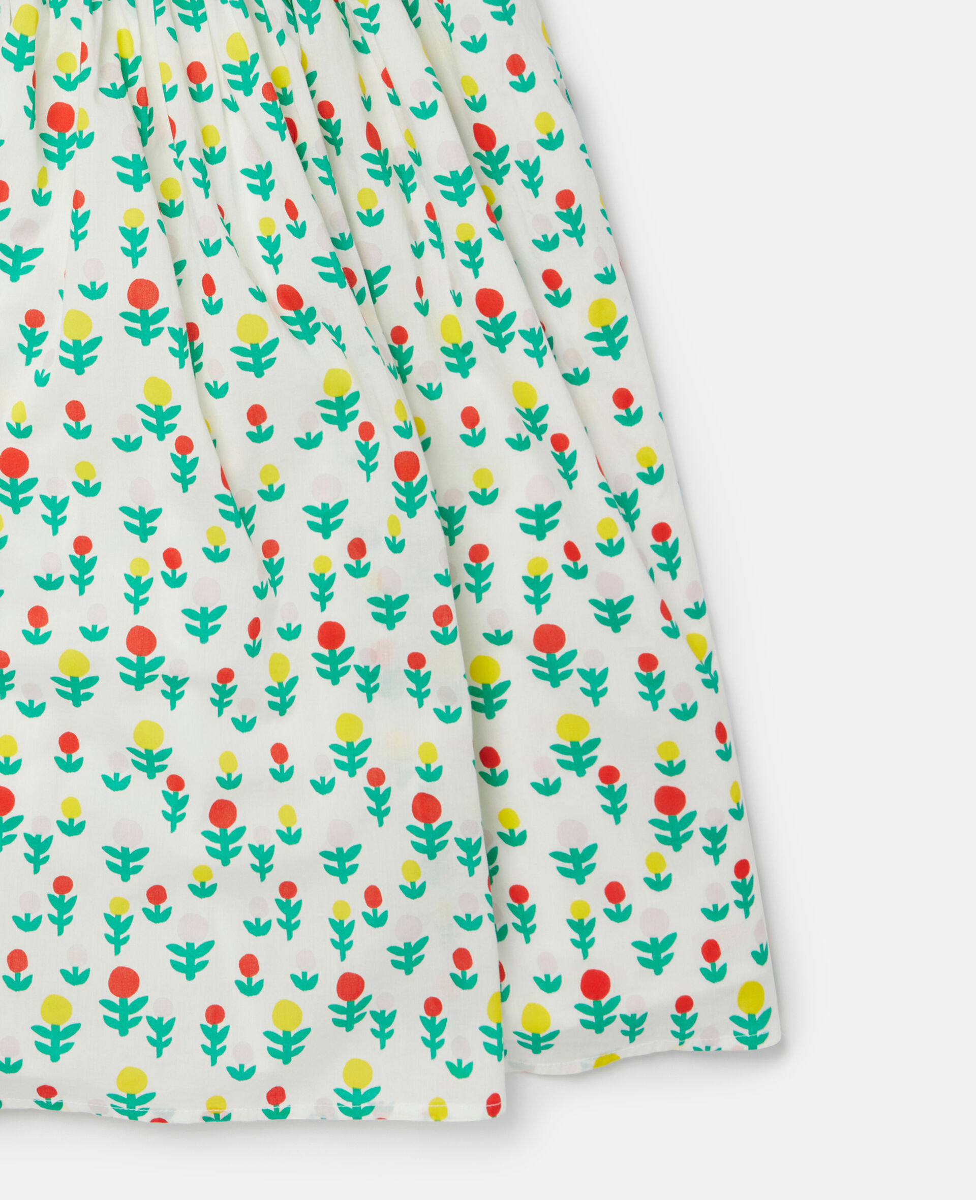 Dreamy Flower Print Smock Dress-White-large image number 3