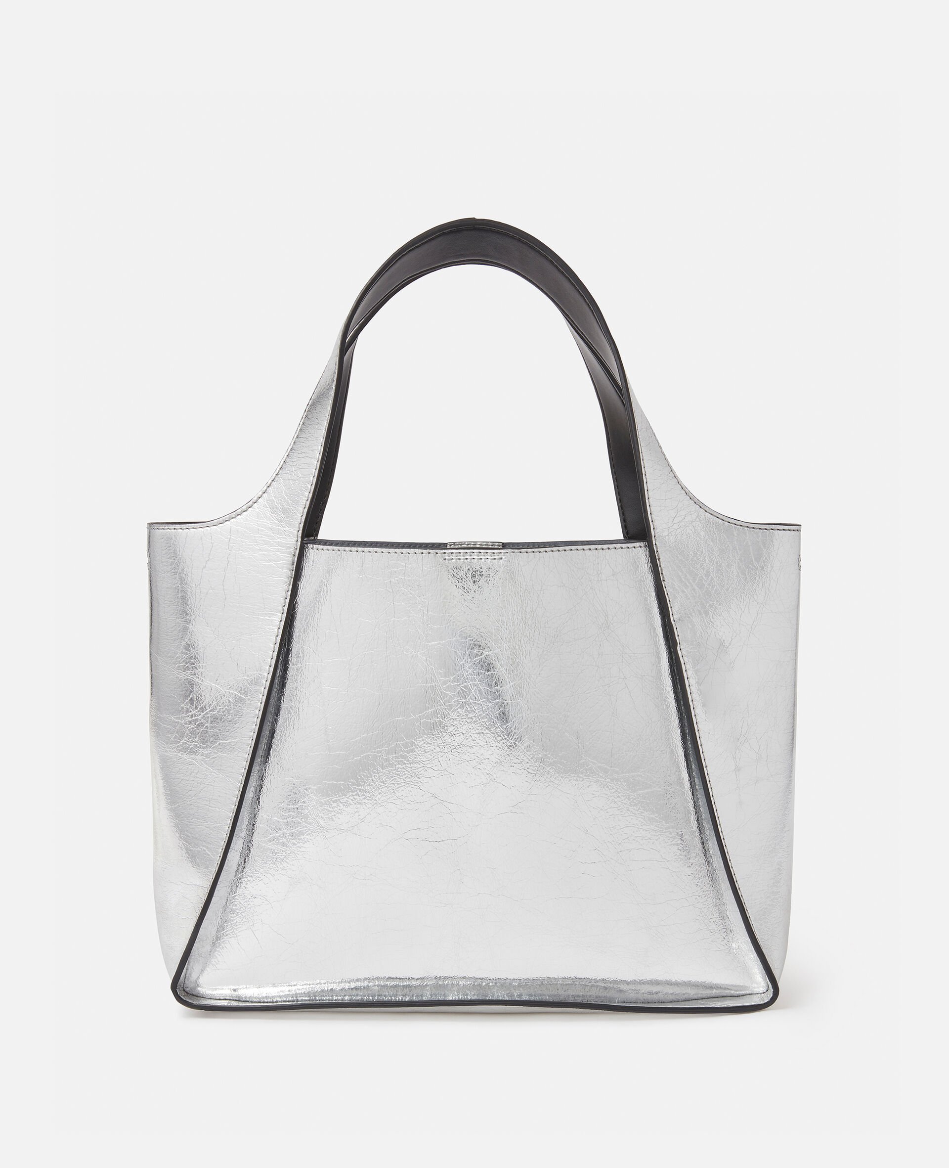 Stella Logo Metallic Crossbody Bag-Grey-large Stella Logo Metallic Crossbody Bag-Grey-large image number 2