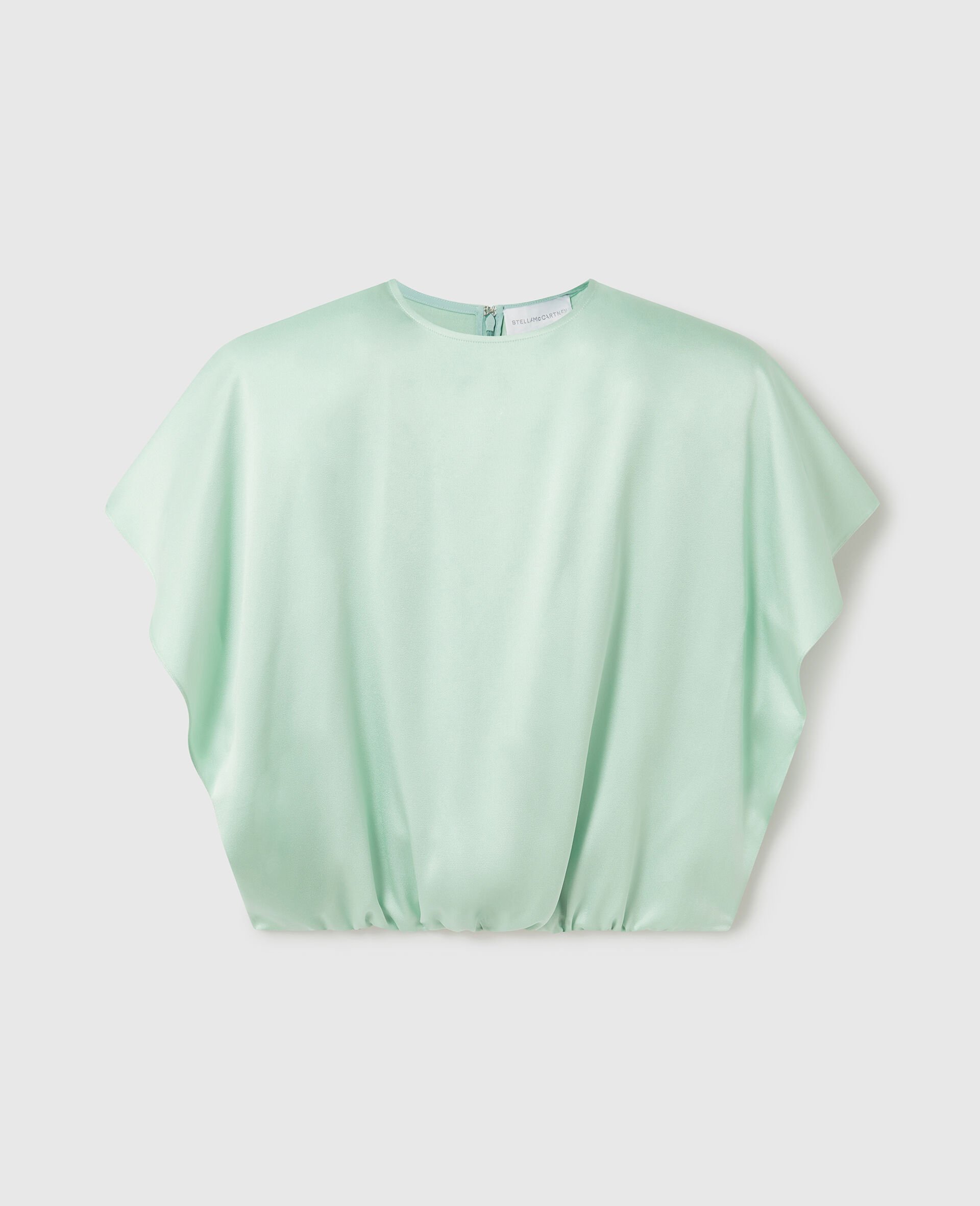 Cap-Sleeve Shoulder Pad Top-Green-medium