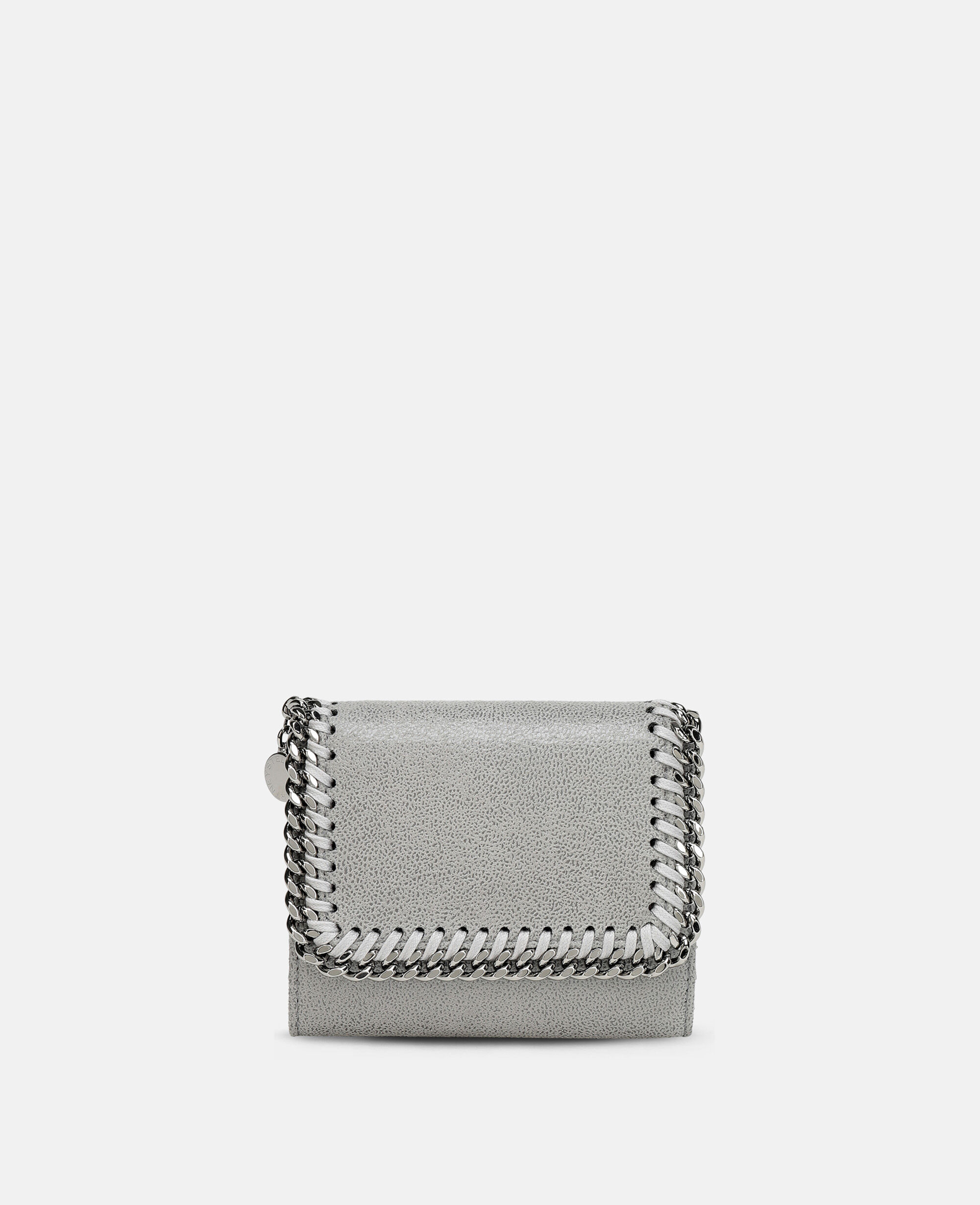 Women Grey Falabella Small Flap Wallet Stella McCartney GB