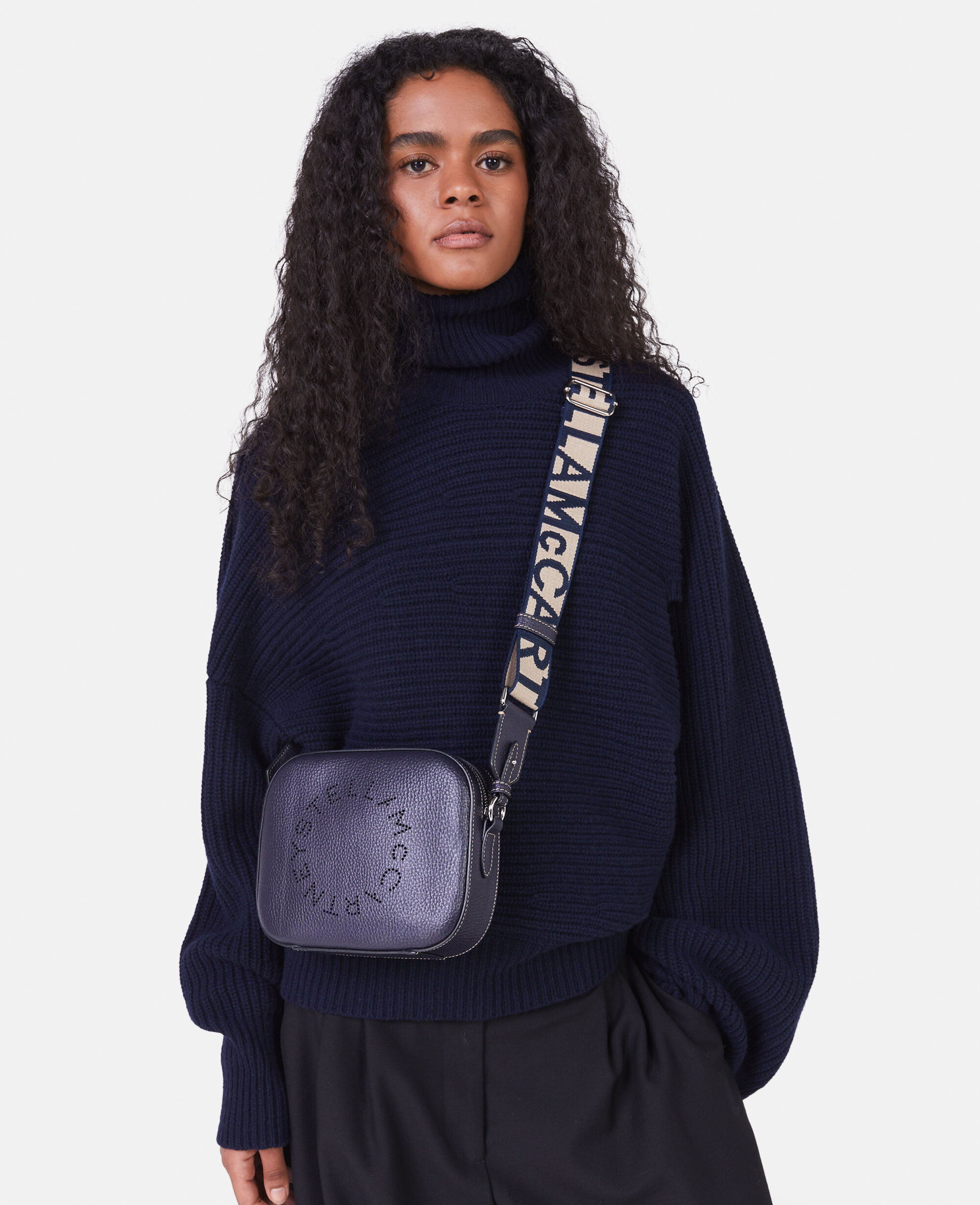 Stella mccartney logo mini camera bag outlet