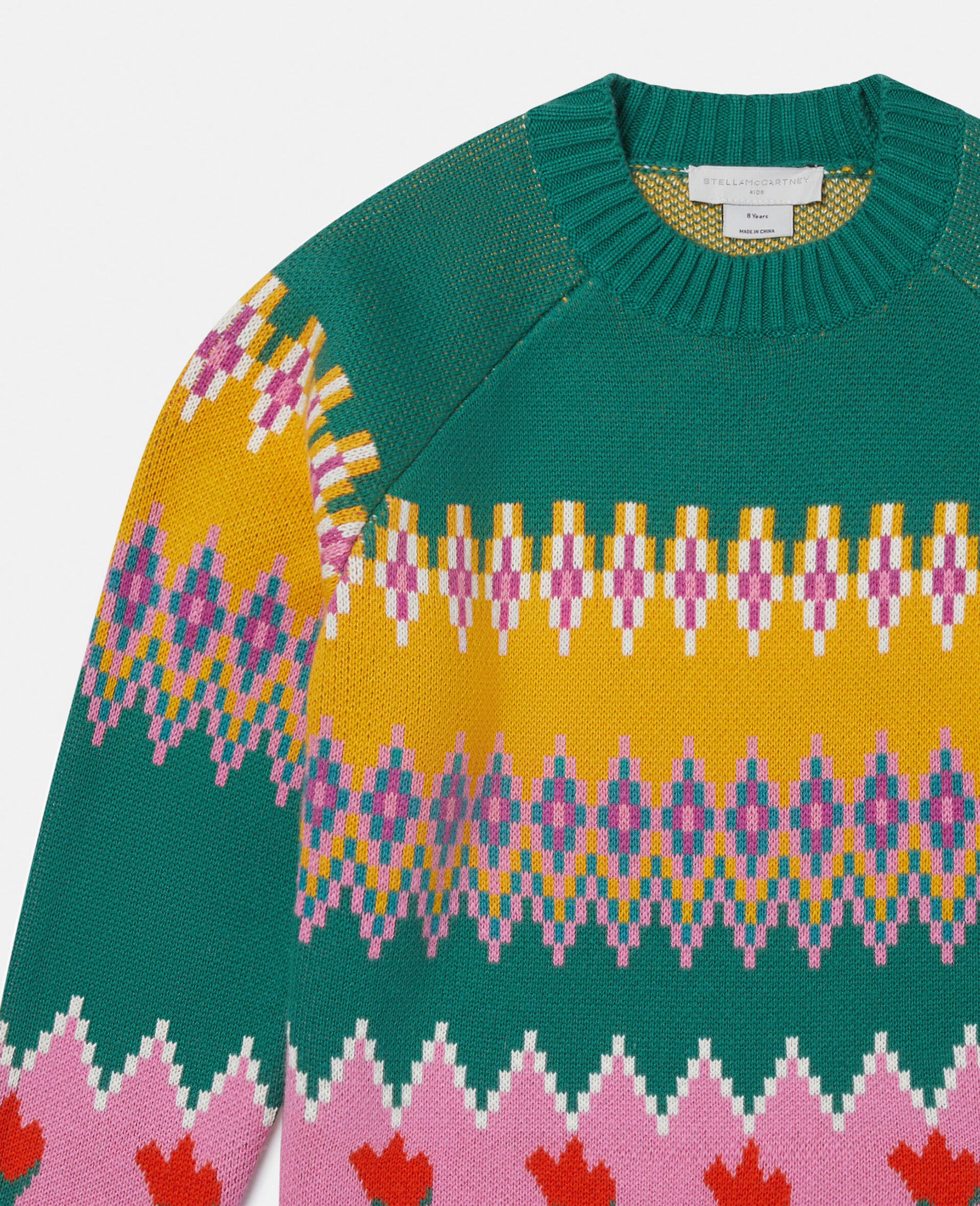 Women Multicolour Tulip Fair Isle Jumper Stella McCartney US