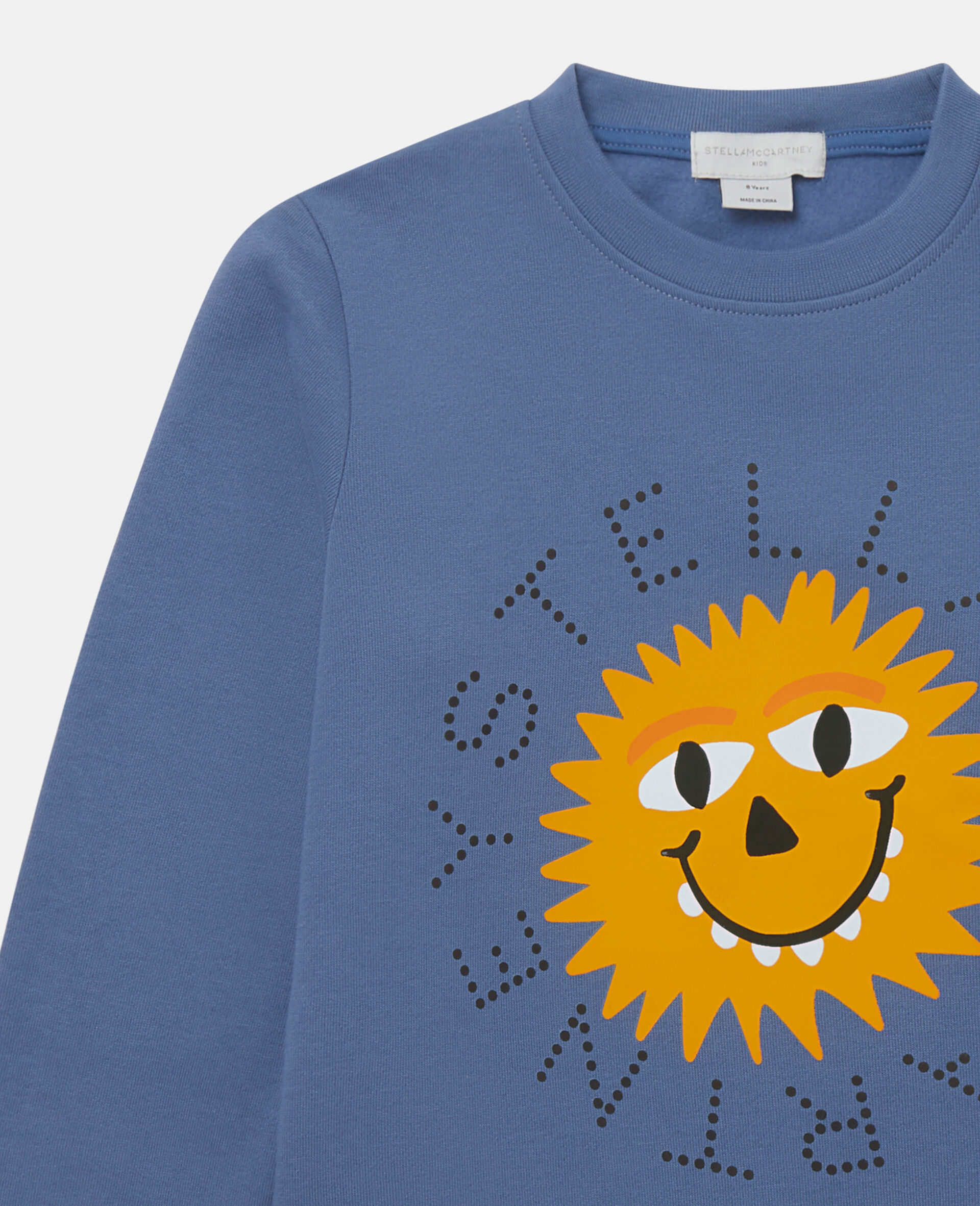 Sunshine Face Long Sleeve T-Shirt-Blue-large image number 1