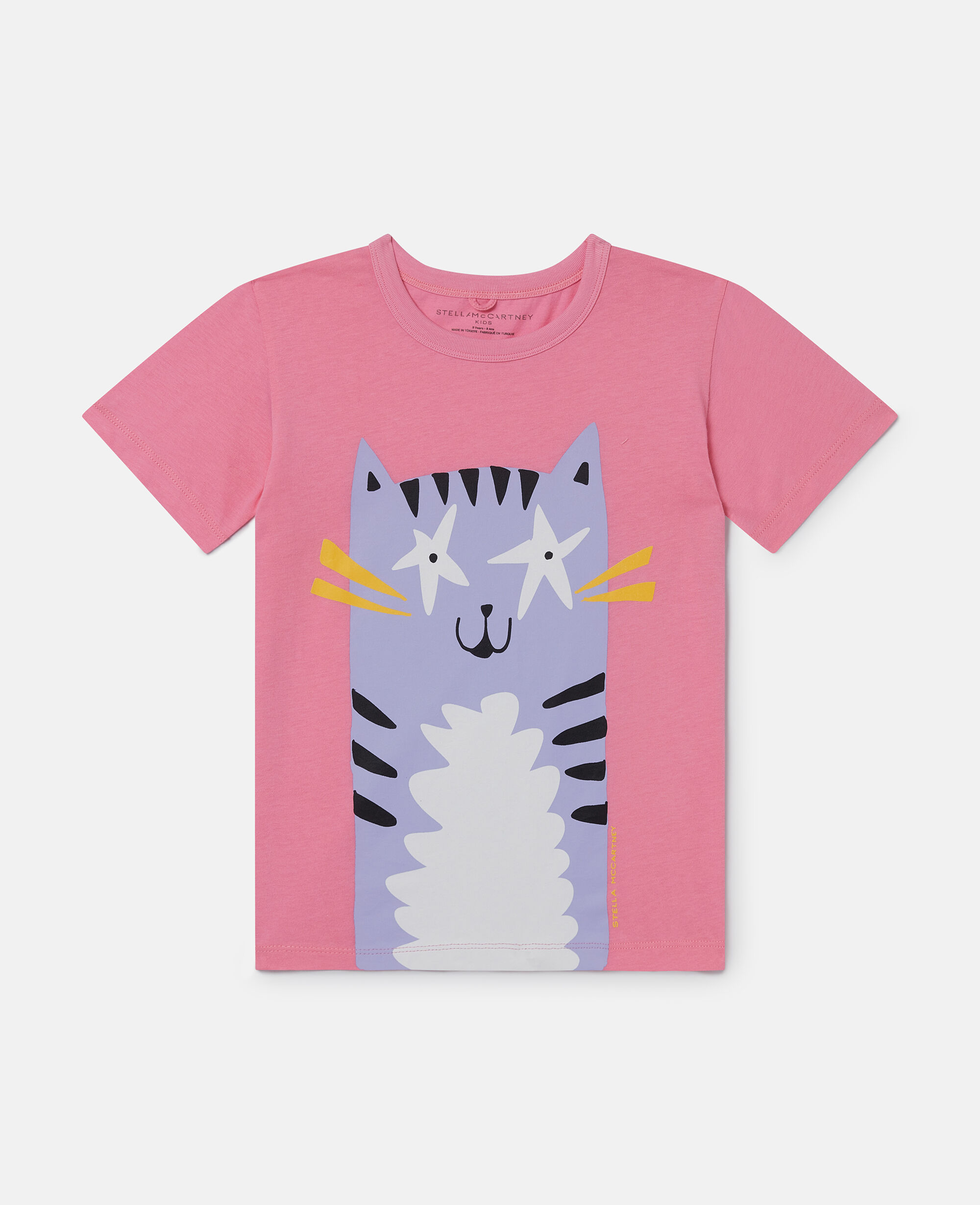 ステラマッカートニー つつじ色ピンクお星様コスミックTシャツ