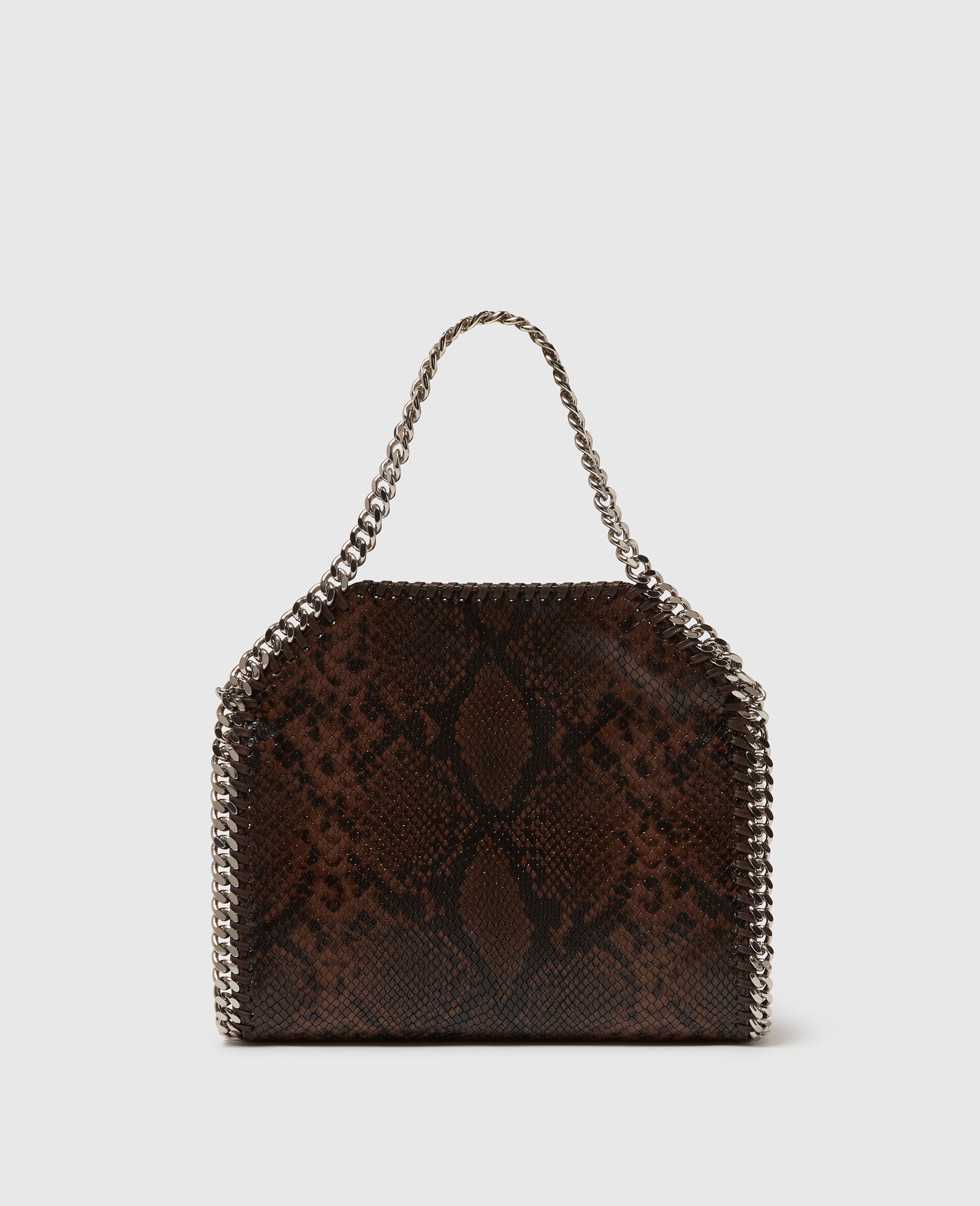 Falabella Mini-Tote-Bag in Schlangen-Optik-Brown-large image number 2