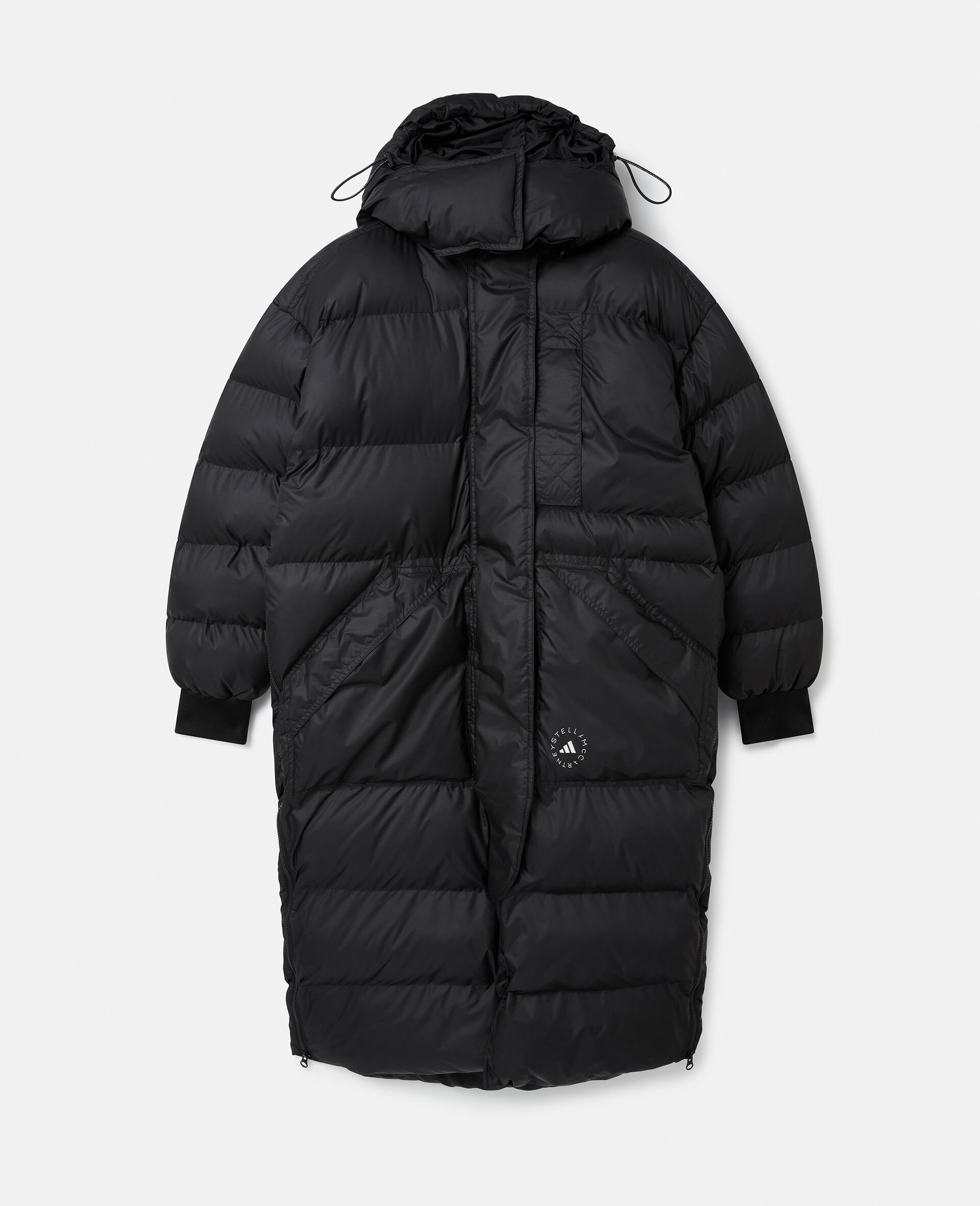 TrueNature Long Padded Coat-Black-large image number 0