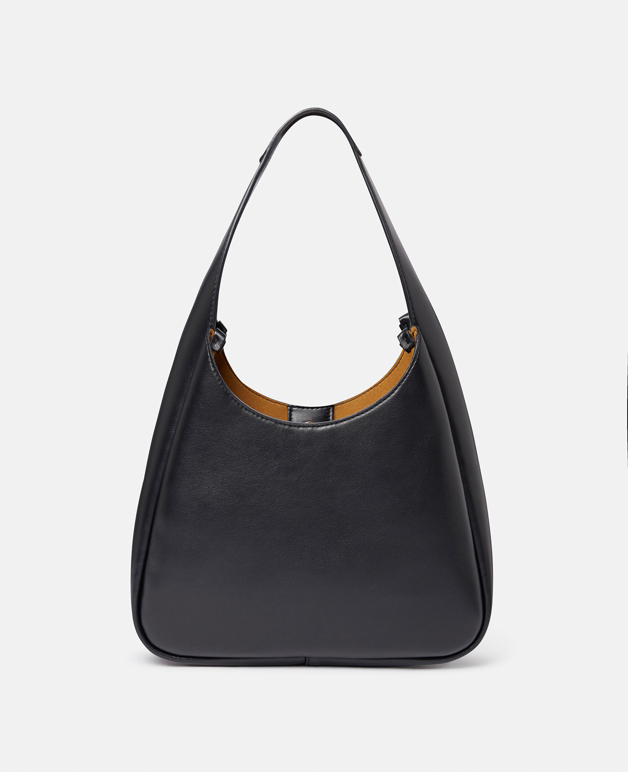気品【Stella McCartney】ロゴ スラウチー ホーボートートバッグ Women ピッチブラック ロゴ スラウチー ホーボー トートバッグ